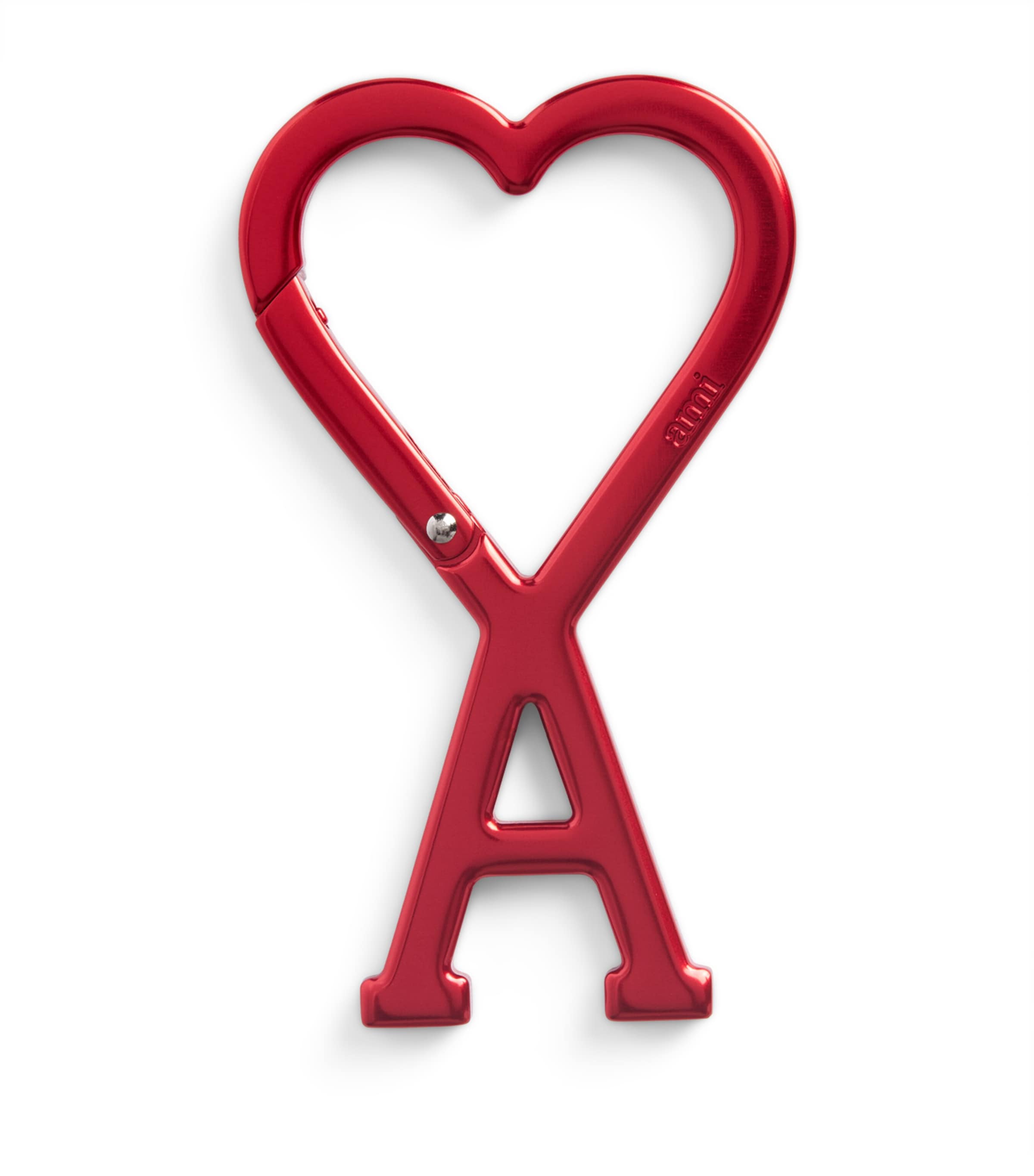 AMI Paris Ami de Coeur Carabiner Keyring Rouge