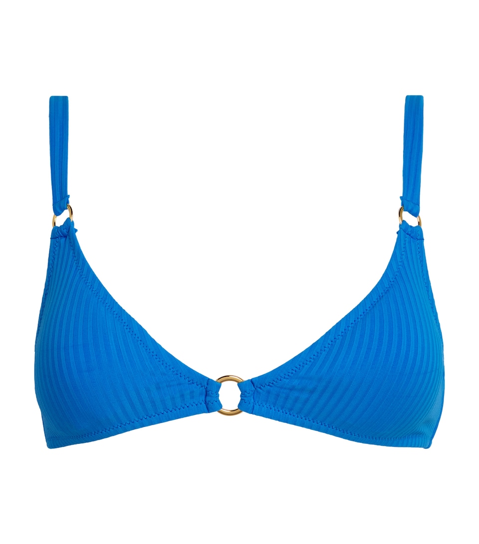 Ribbed Montenegro Triangle Bikini Top