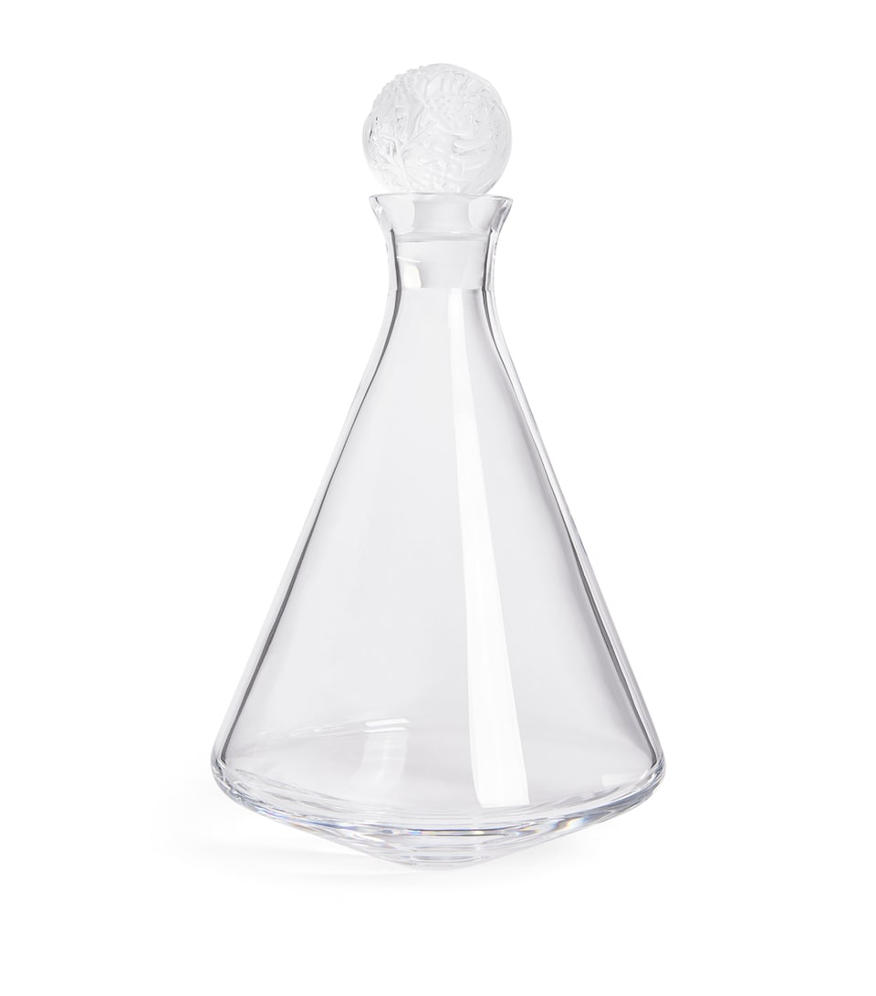 Lalique Crystal Merlot Decanter Incolore