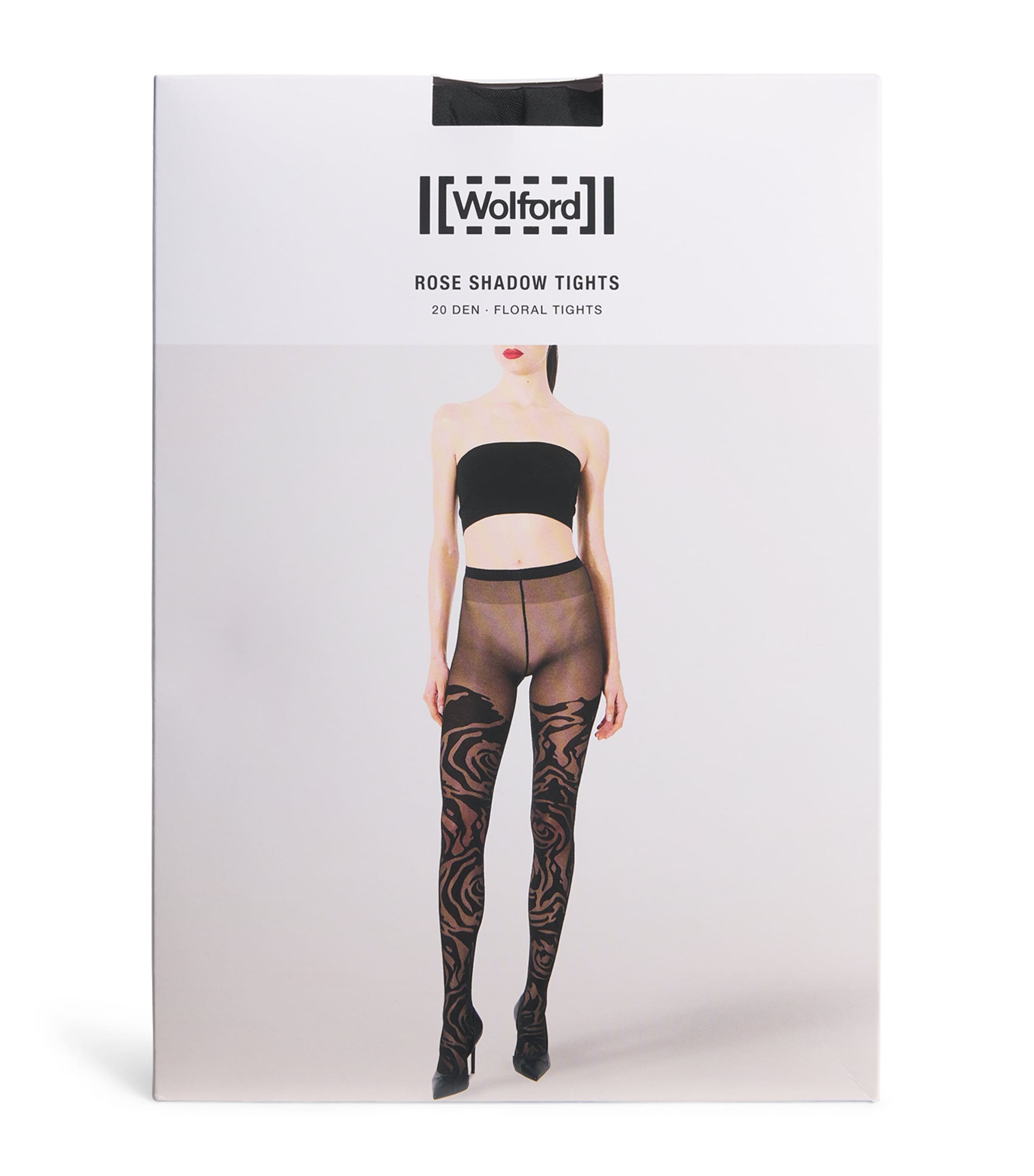 Wolford Womens Rose Shadow 20 Tights Black