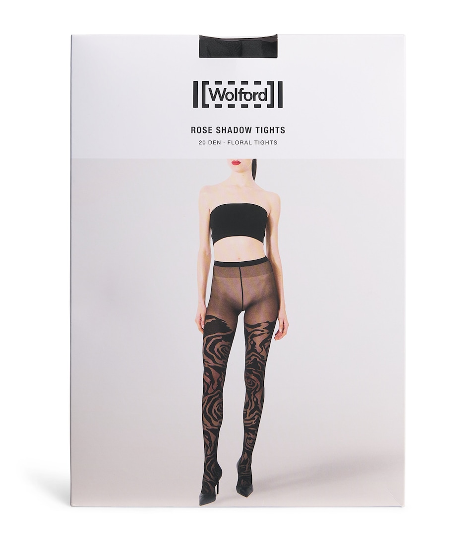 Wolford Womens Rose Shadow 20 Tights Black