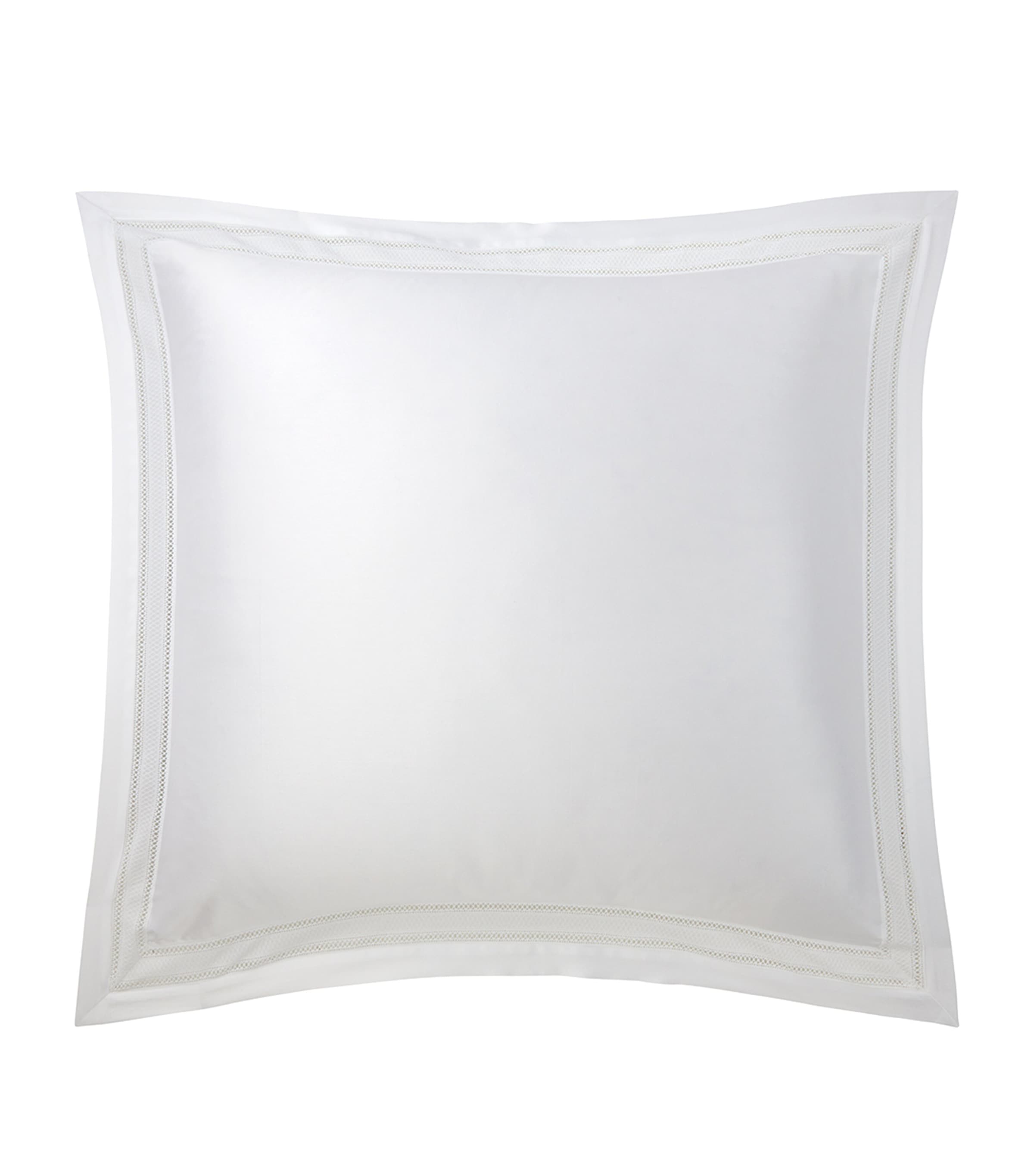 Ralph Lauren Home Cotton Sateen Alistair Square Oxford Pillowcase (65cm x 65cm) White