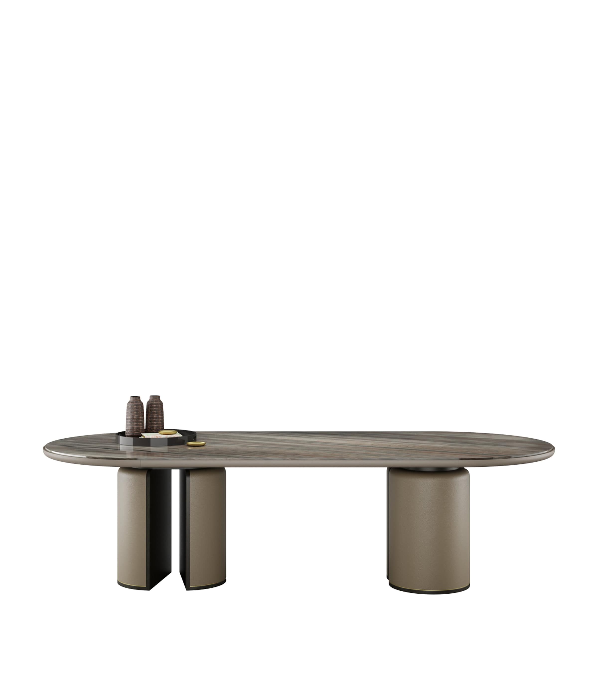 Frato Wood Amasya Dining Table Brown