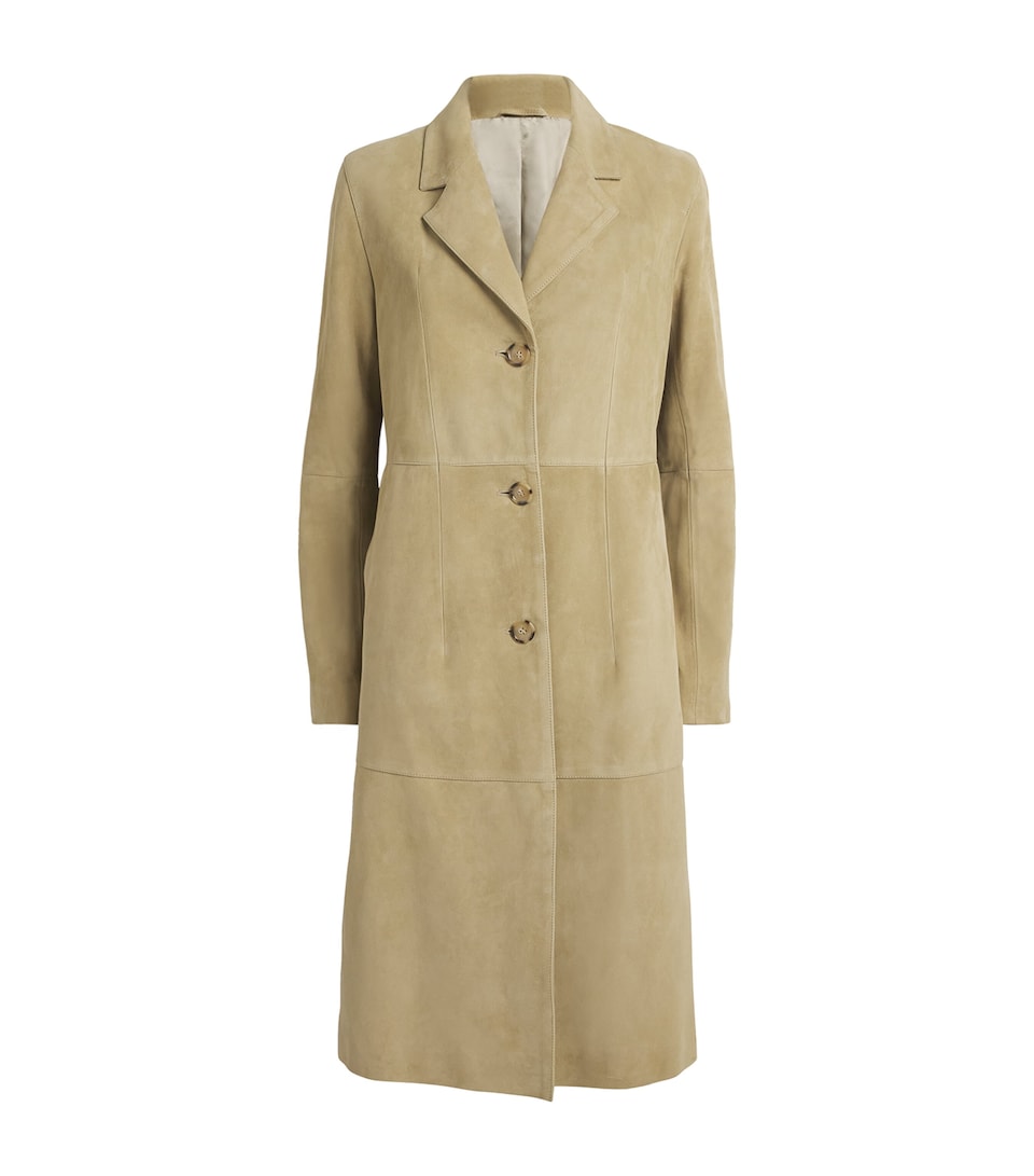 Suede Cinched Coat