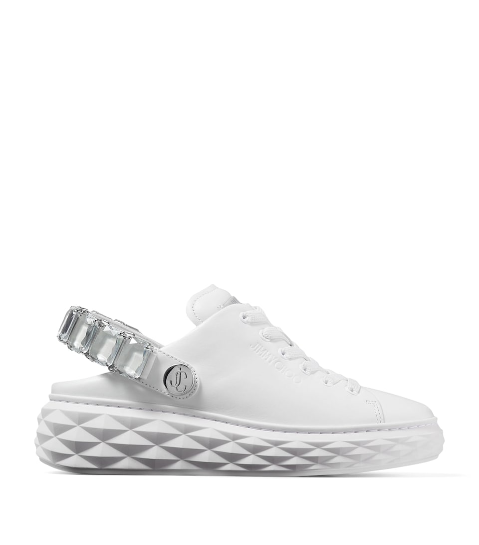 Leather Diamond Sling Sneakers