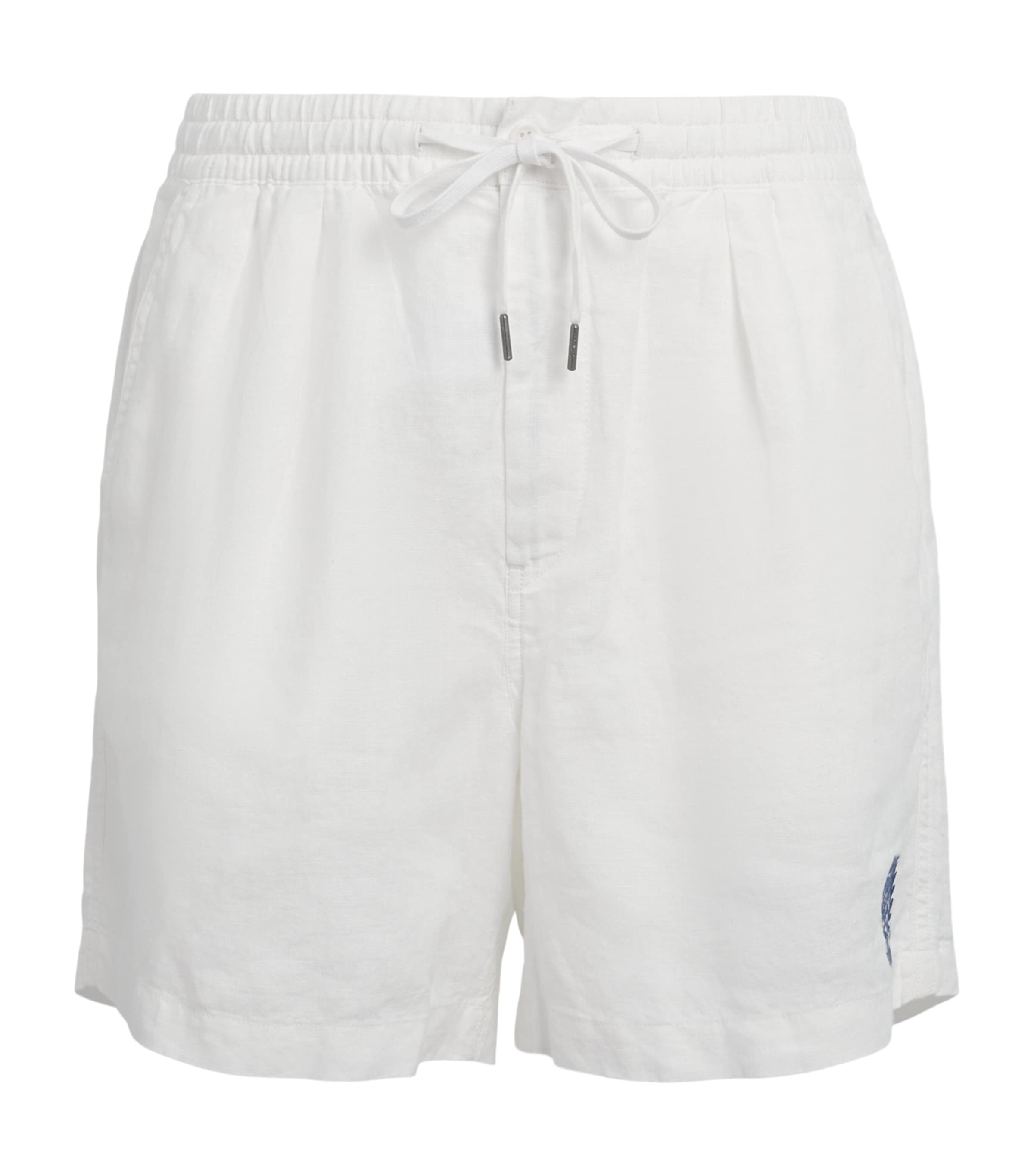 Polo Ralph Lauren Mens x Wimbledon Linen Shorts Ceramic White