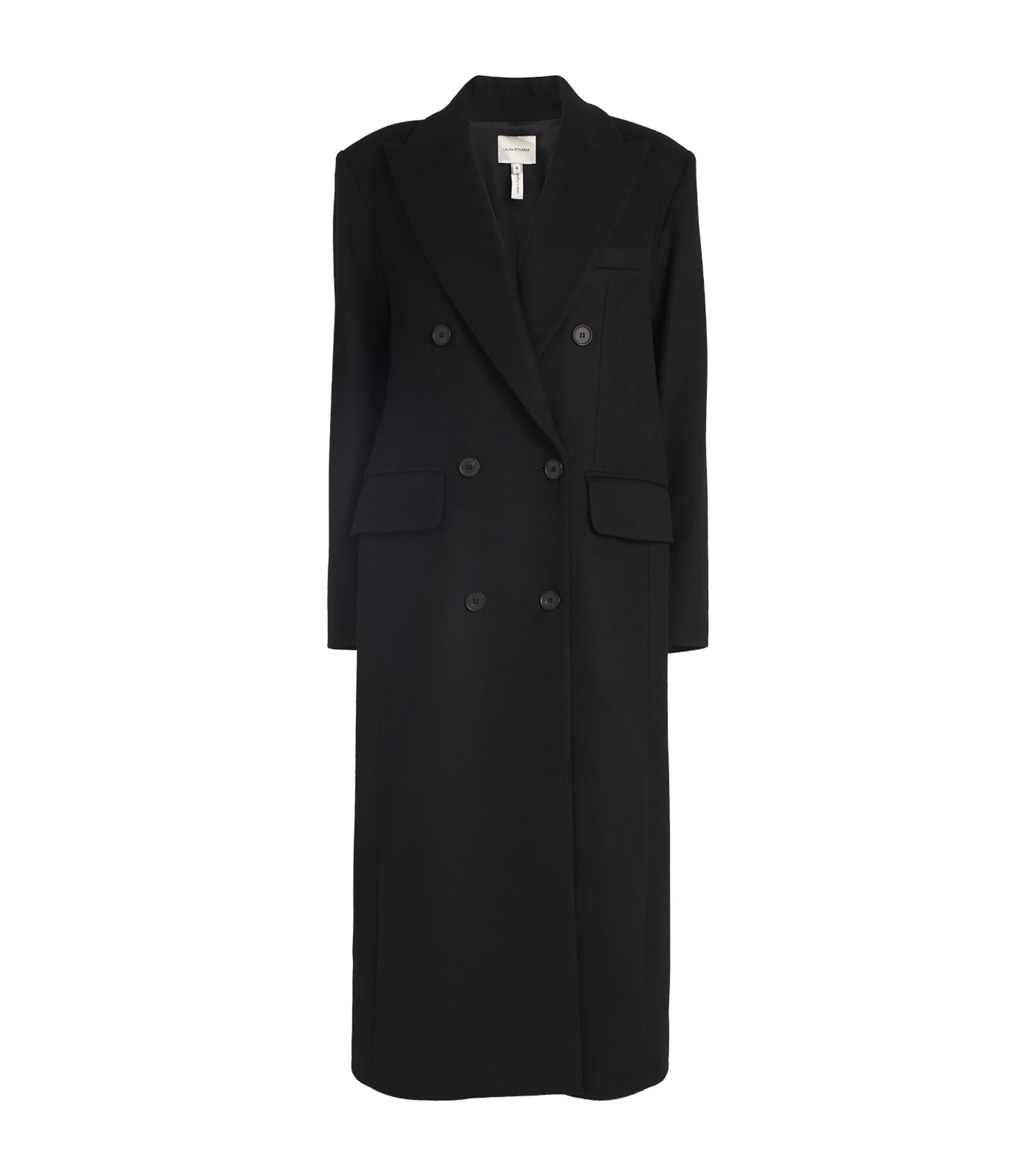 【送料&関税込】Dolce & Gabbana Black Cashmere Coat Oversize single-breasted wool coat in Black for Men