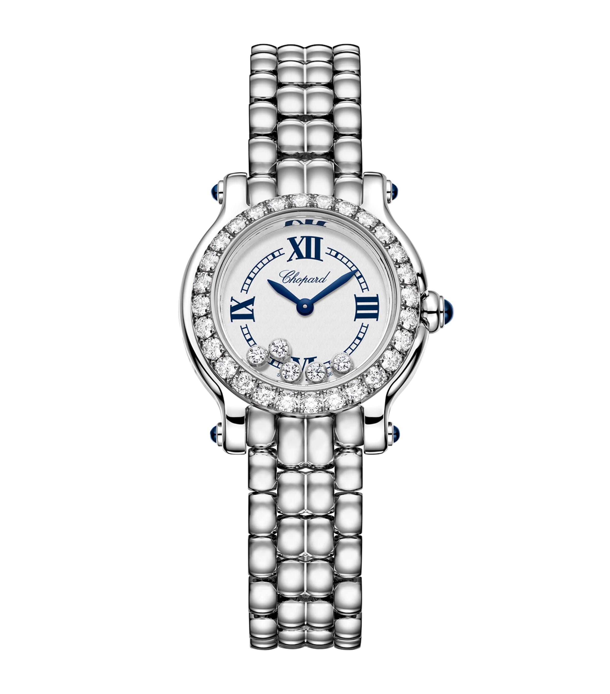 Chopard Stainless Steel and Diamond Happy Sport Watch 26mm Stainless Steel