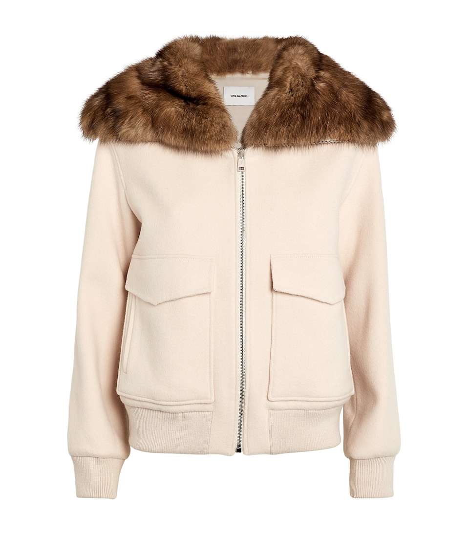 Fur-Collar Bomber Jacket
