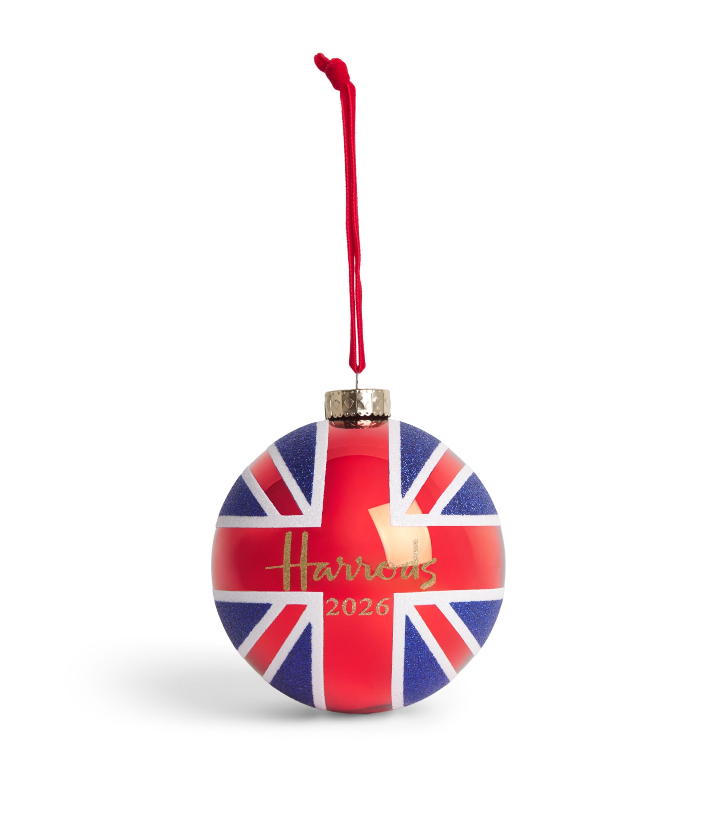 Harrods 2026 Year Union Jack Bauble