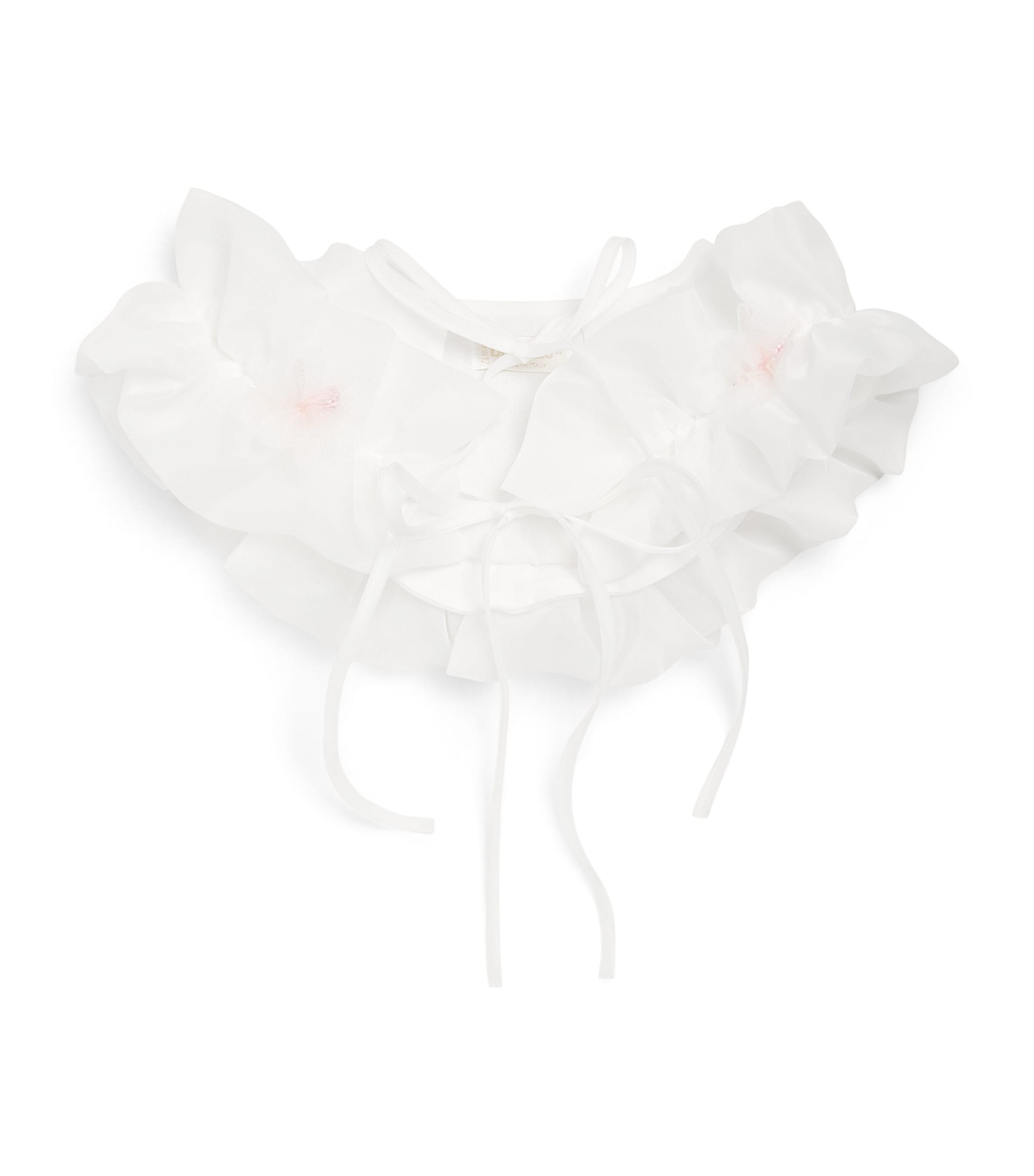 Bimbalo Tulle Ruffled Cape Jacket (3-24 Months) Pannacream