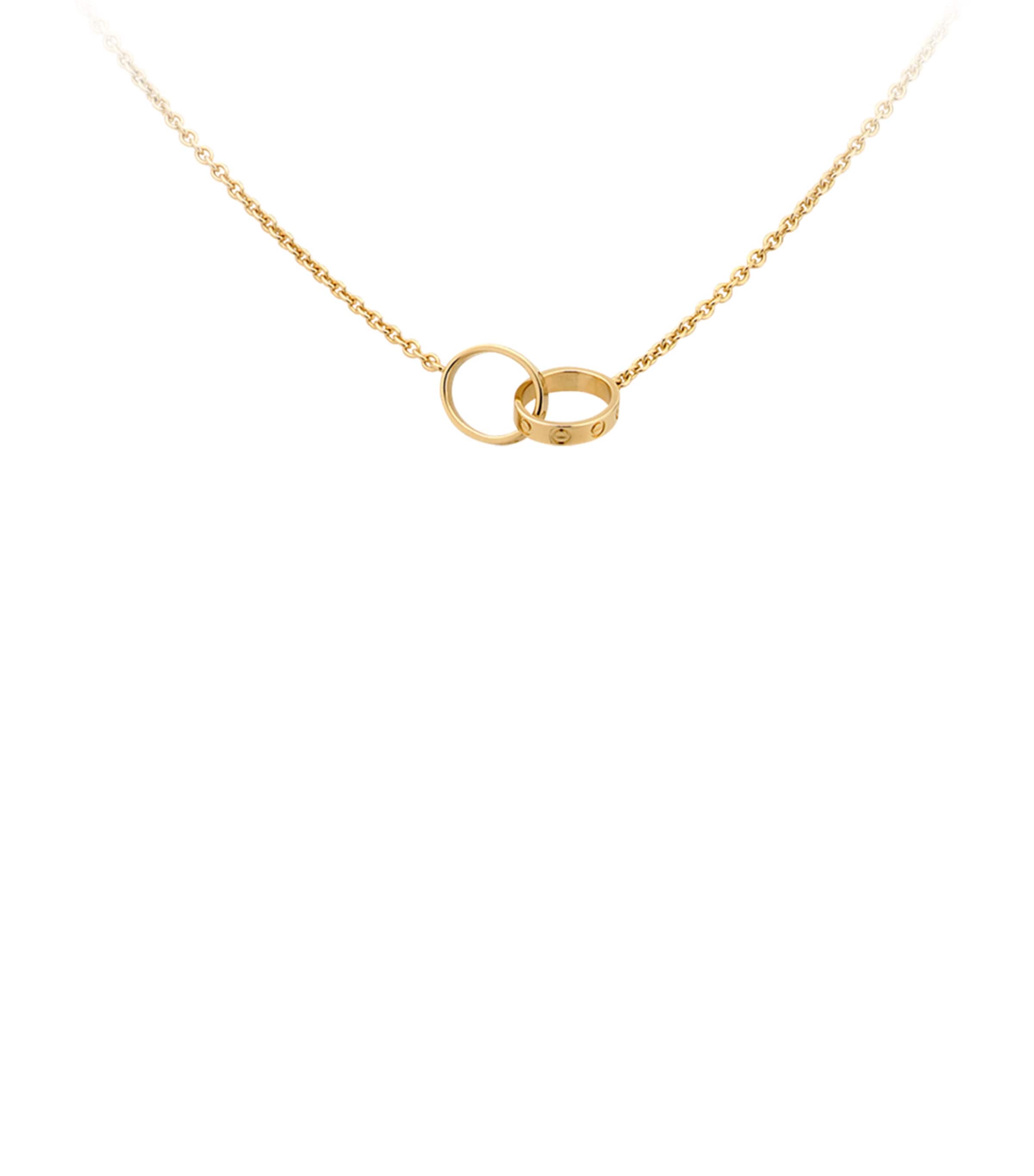 Yellow Gold LOVE Necklace