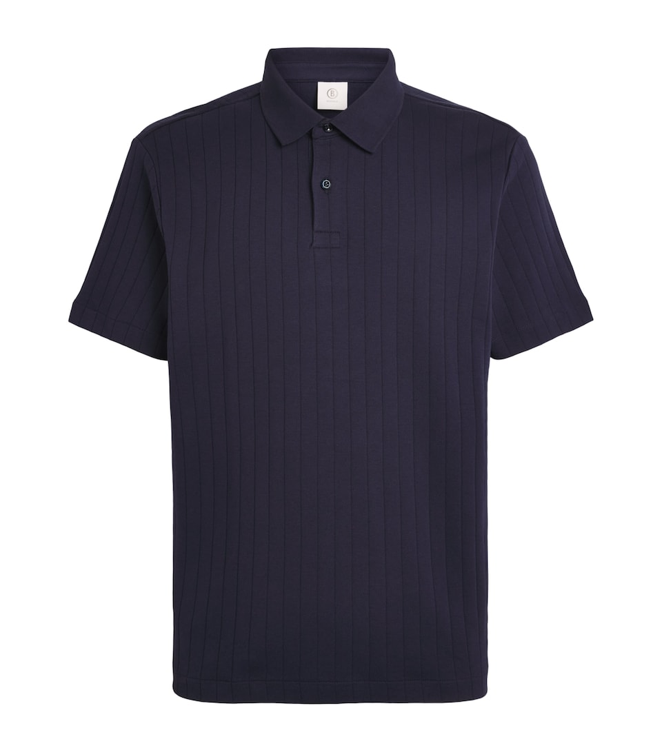 Bogner Mens Cotton Zane Polo Shirt Navy