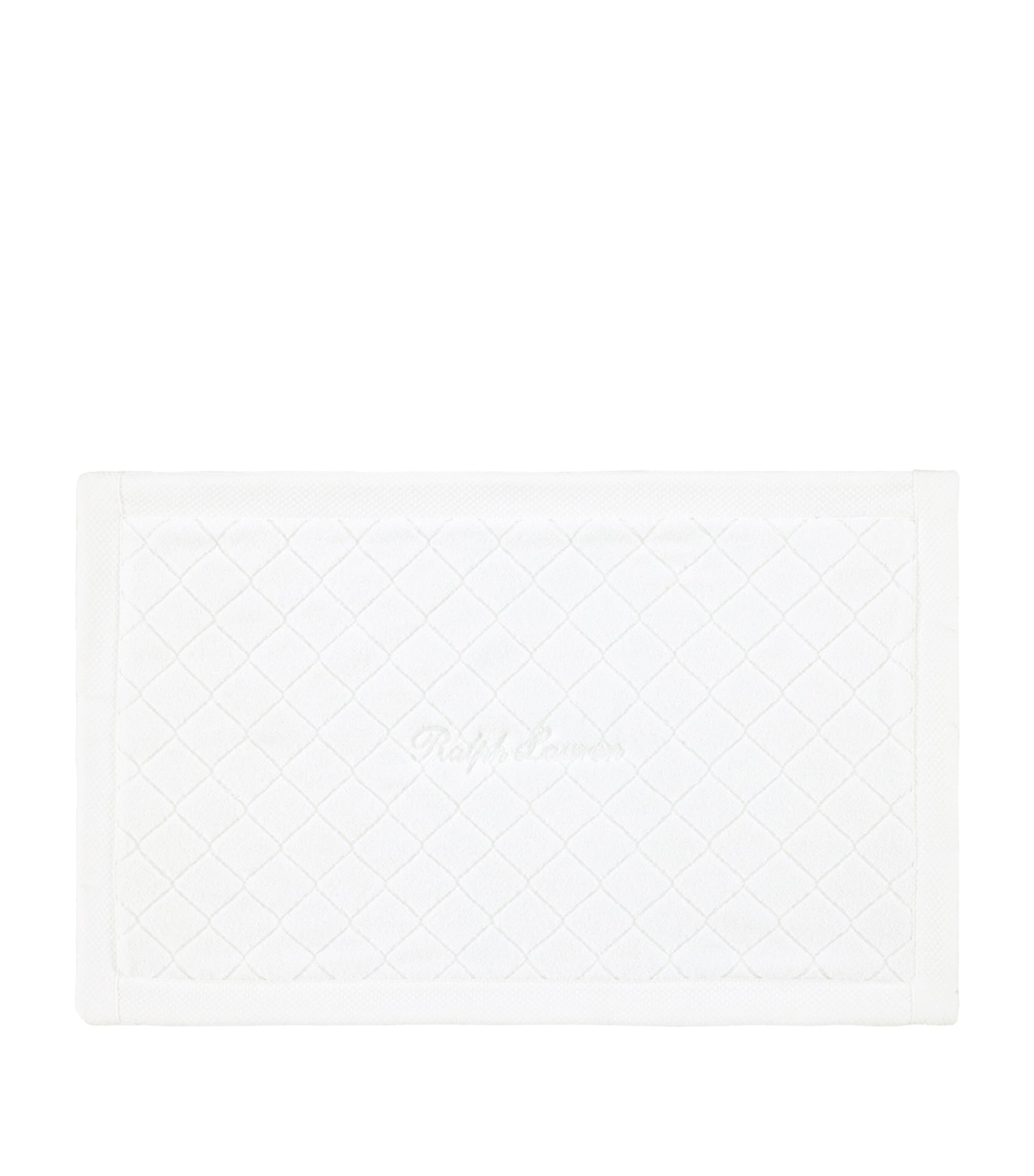 Ralph Lauren Home Dulaney Bath Mat (50cm x 80cm) White
