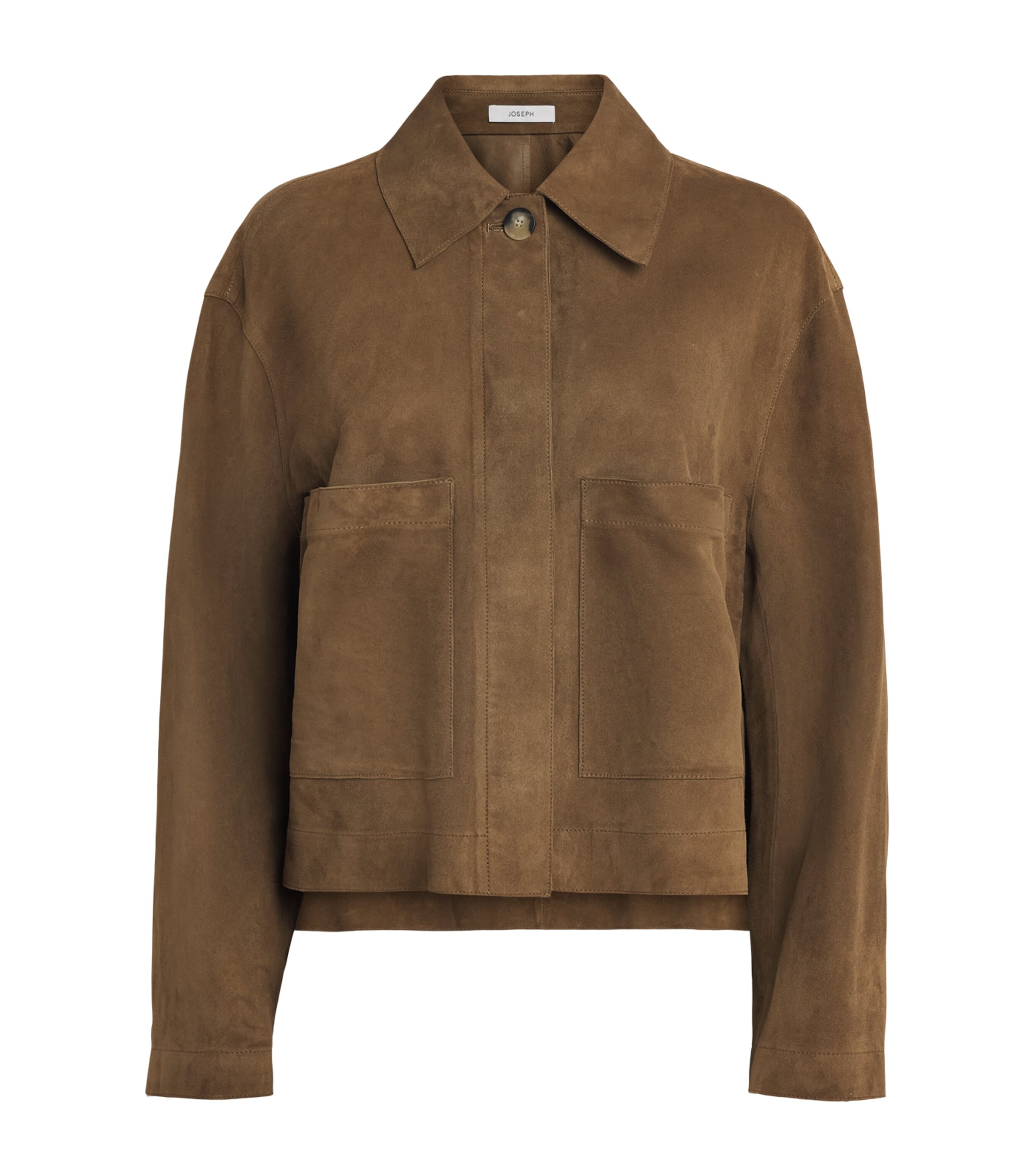 Joseph Womens Suede Atina Jacket Taupe