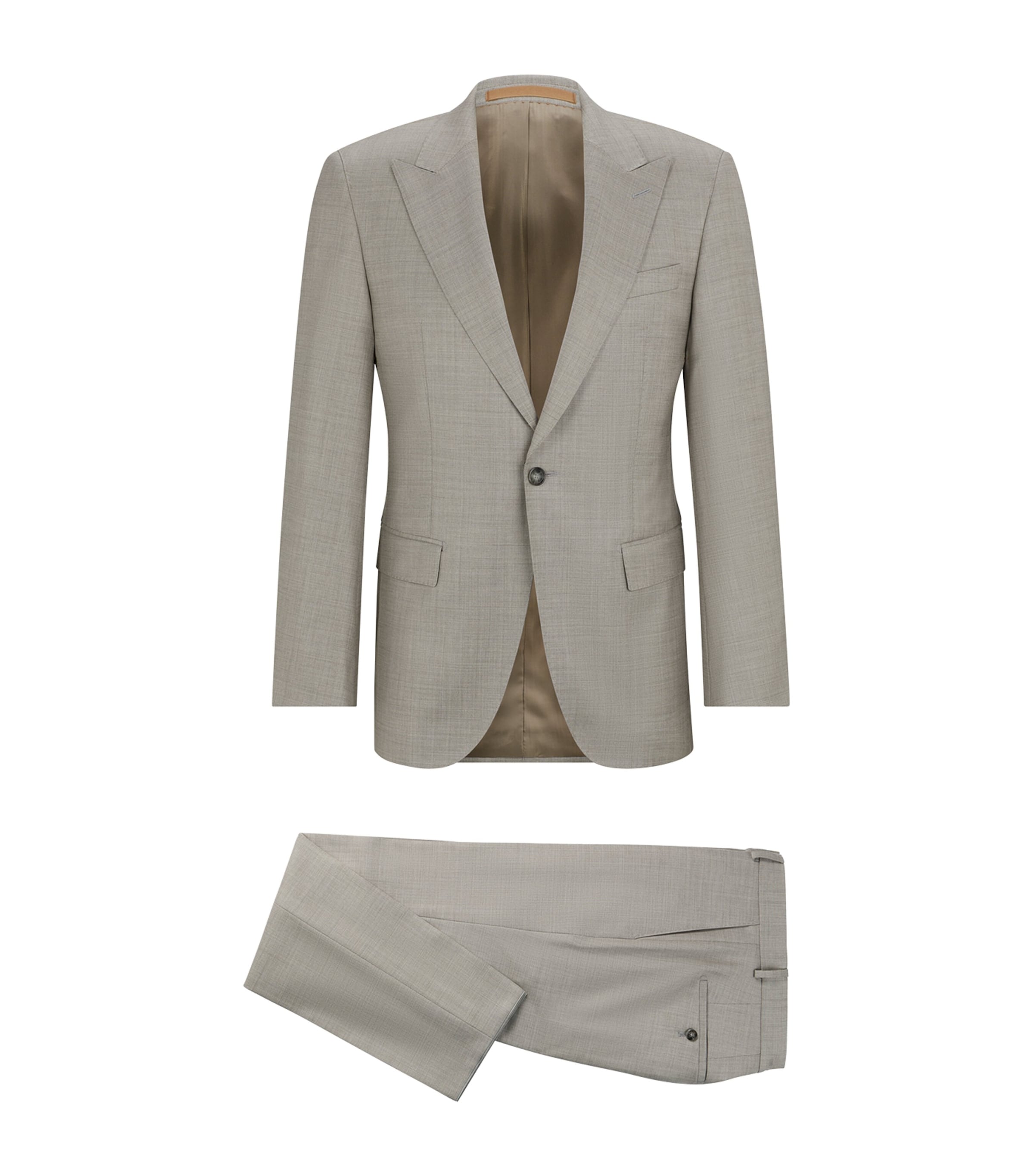 【送料&関税込】Hugo Boss Hanry Linen Two-pieces Suit BOSS Hugo Boss 2pc C-Hanry Slim Fit Linen-Blend Suit