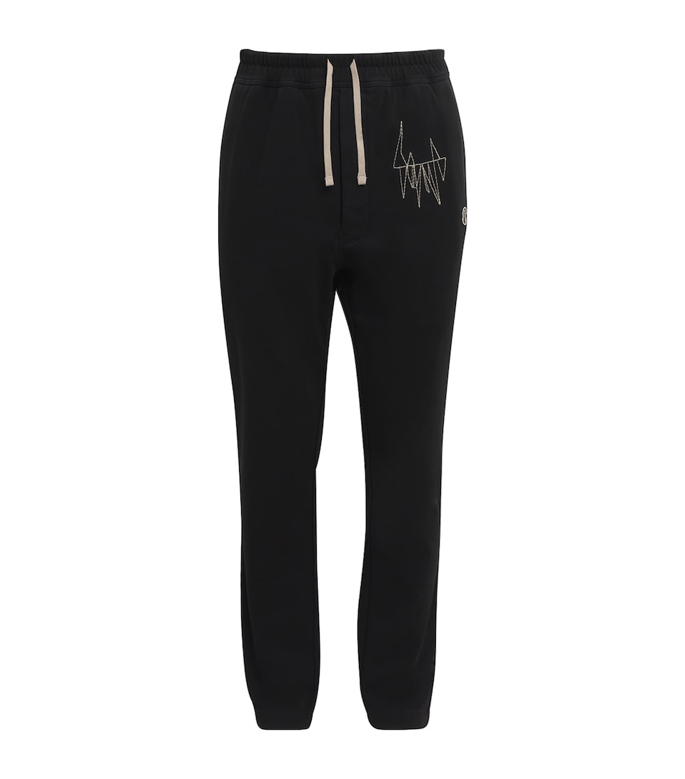x Moncler Cotton Embroidered Straight Sweatpants