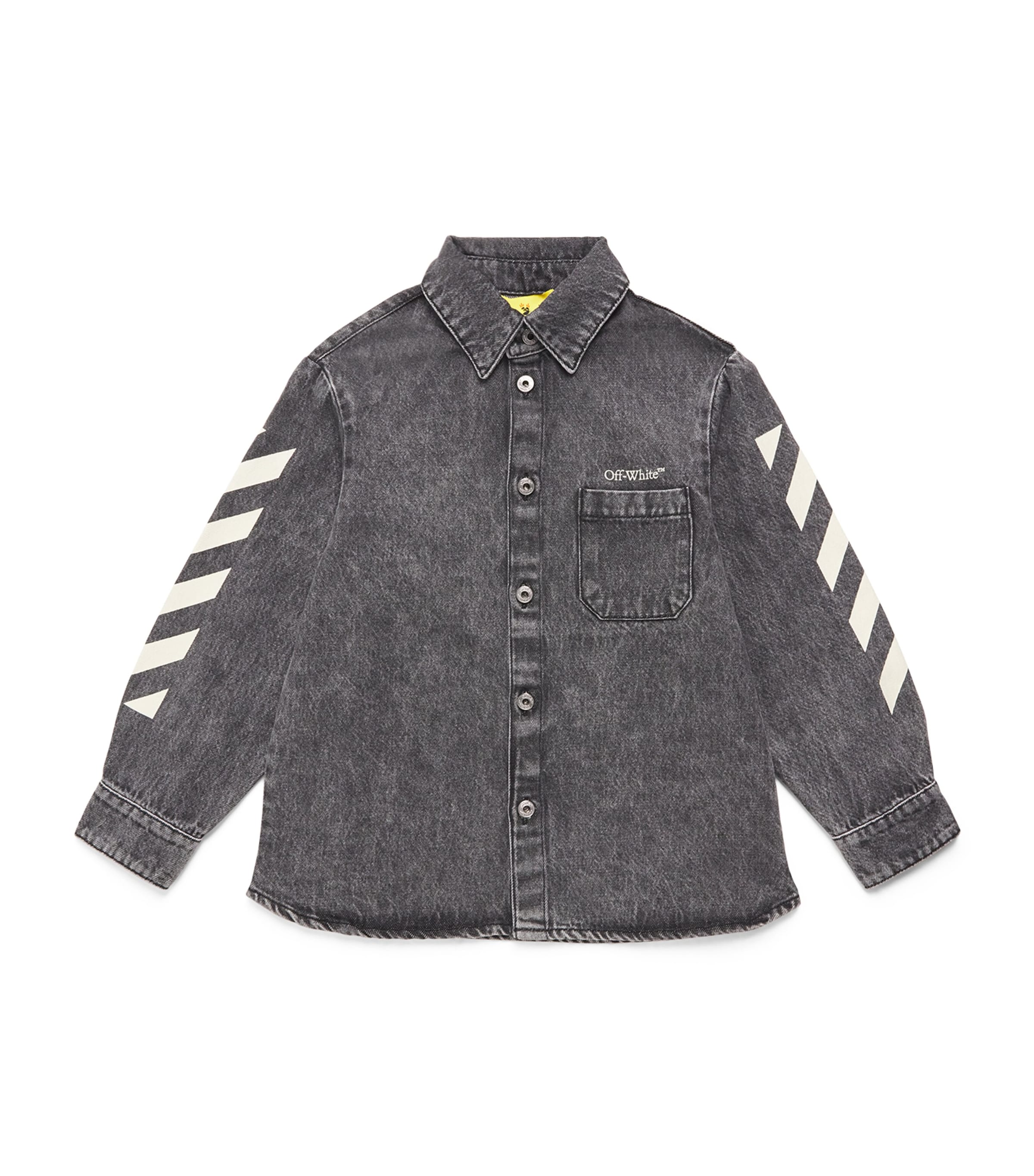 Off-White Kids Denim Arrow Shirt (4-12+ Years) Medium Grey