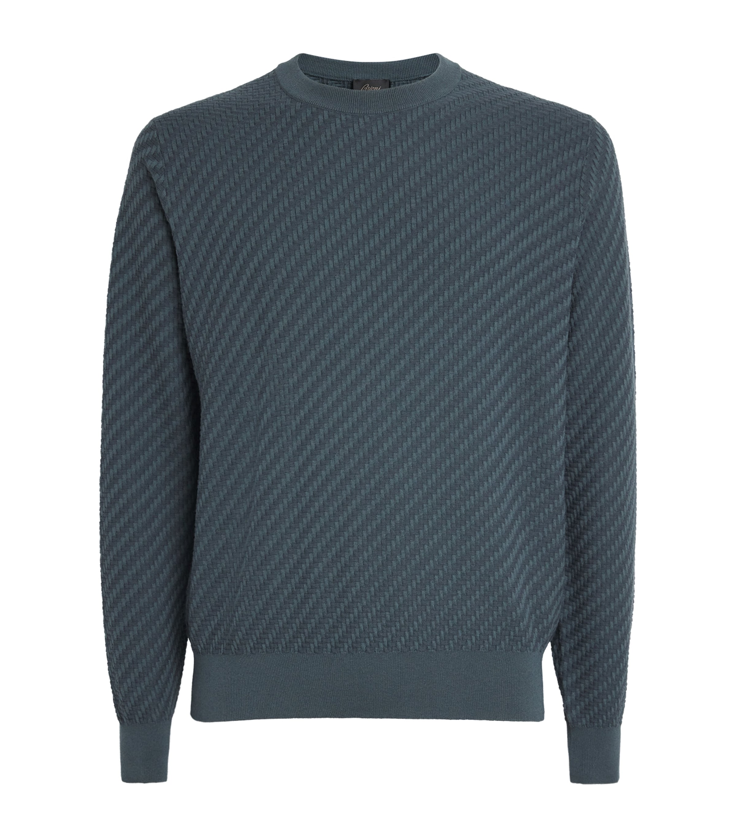 Cotton-Silk-Cashmere Trama Weave Sweater