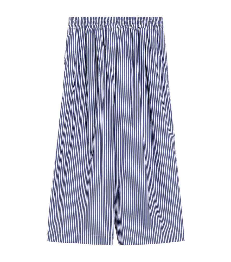 Stripe Wide-Leg Trousers