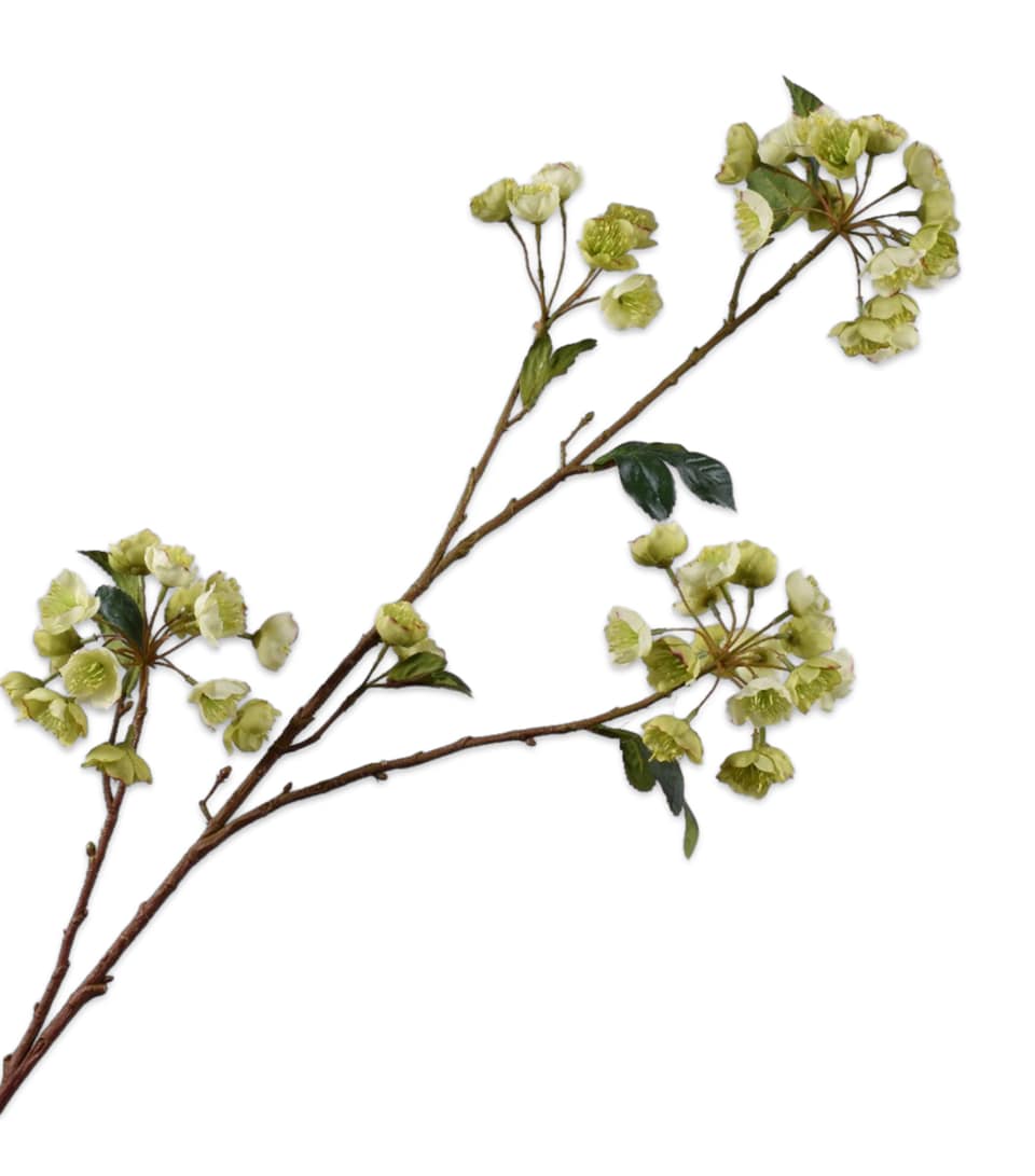 Silk-ka Artificial Helleborus Flower Light Green