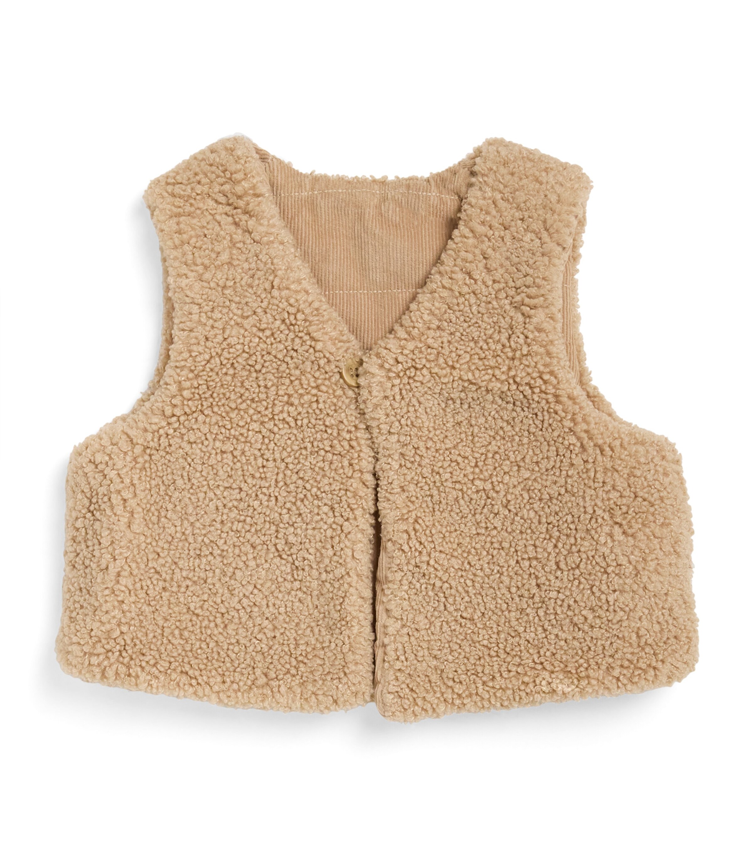 Faux Shearling-Corduroy Reversible Gilet (0-18 Months)