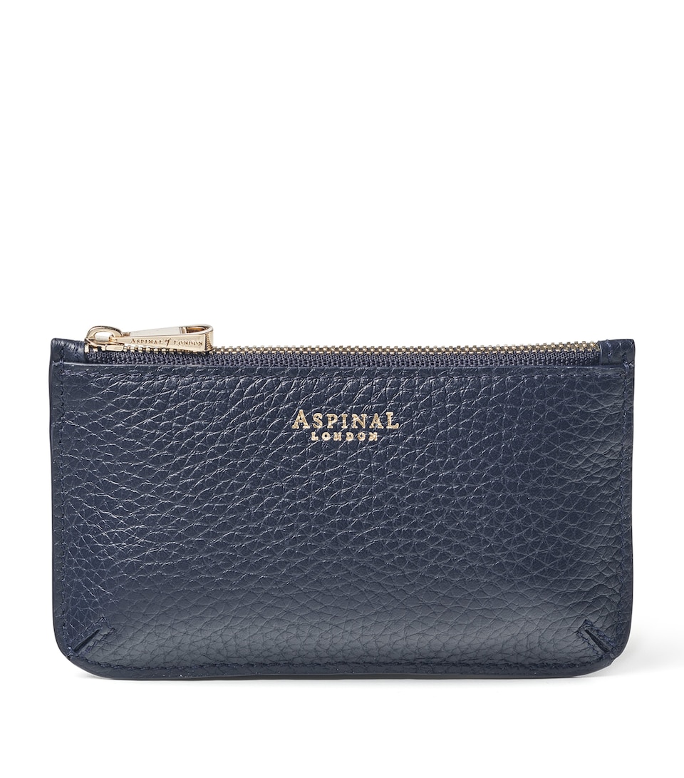 Aspinal Of London Leather Ella Card Holder Navy