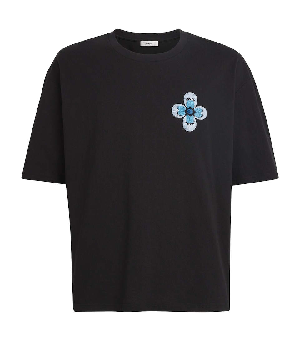 Cotton Floral Embroidered T-Shirt