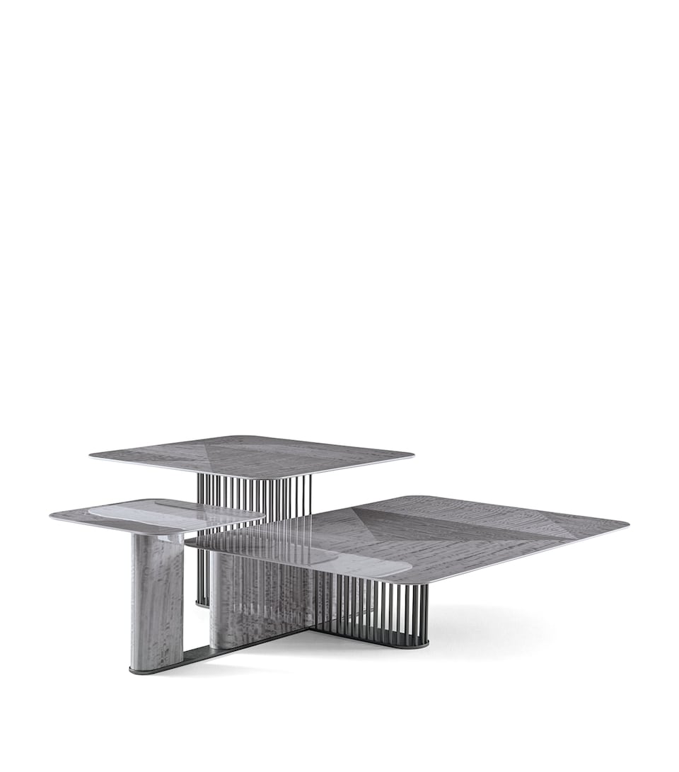 Giorgio Collection Moonlight Triple Cocktail Table Grey