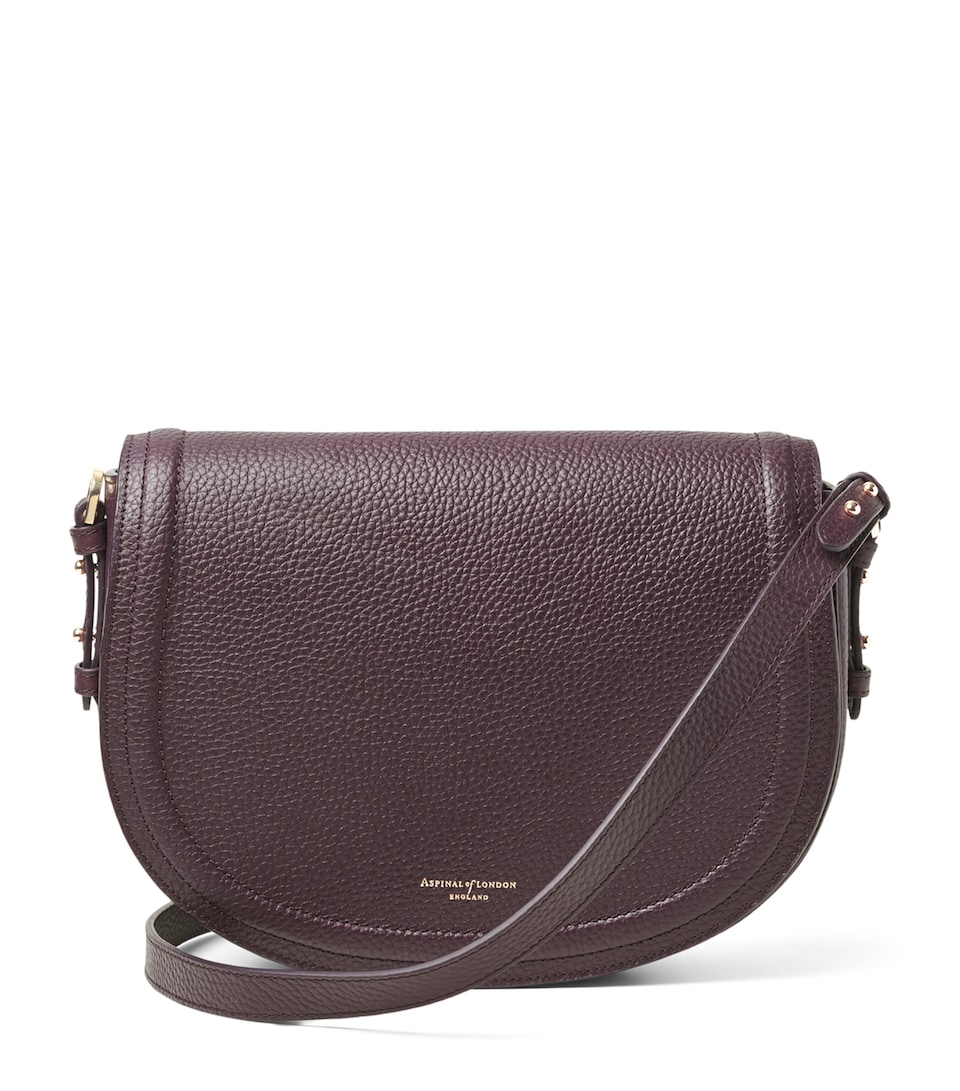 Aspinal Of London Leather Stella Cross-Body Satchel Fig