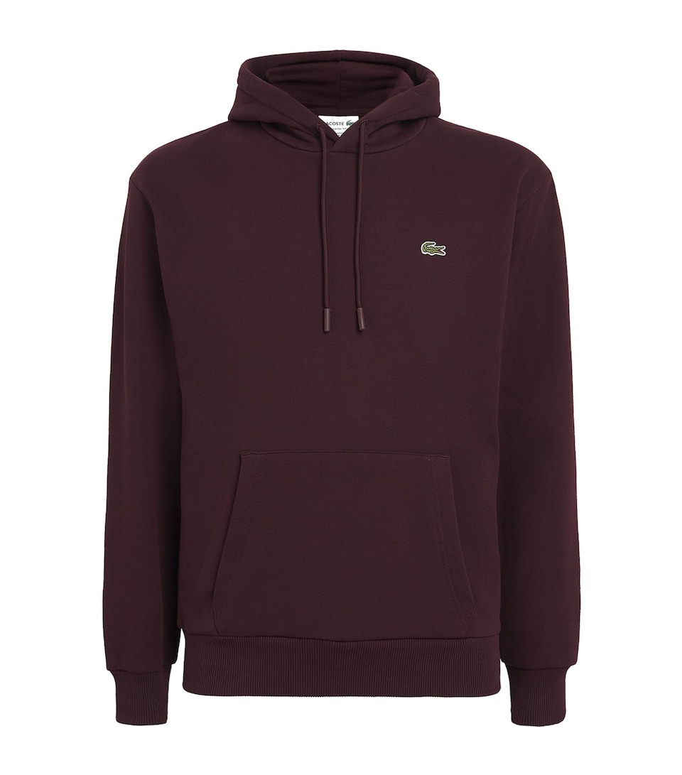 Lacoste Mens Fleece Logo Hoodie Oxalis