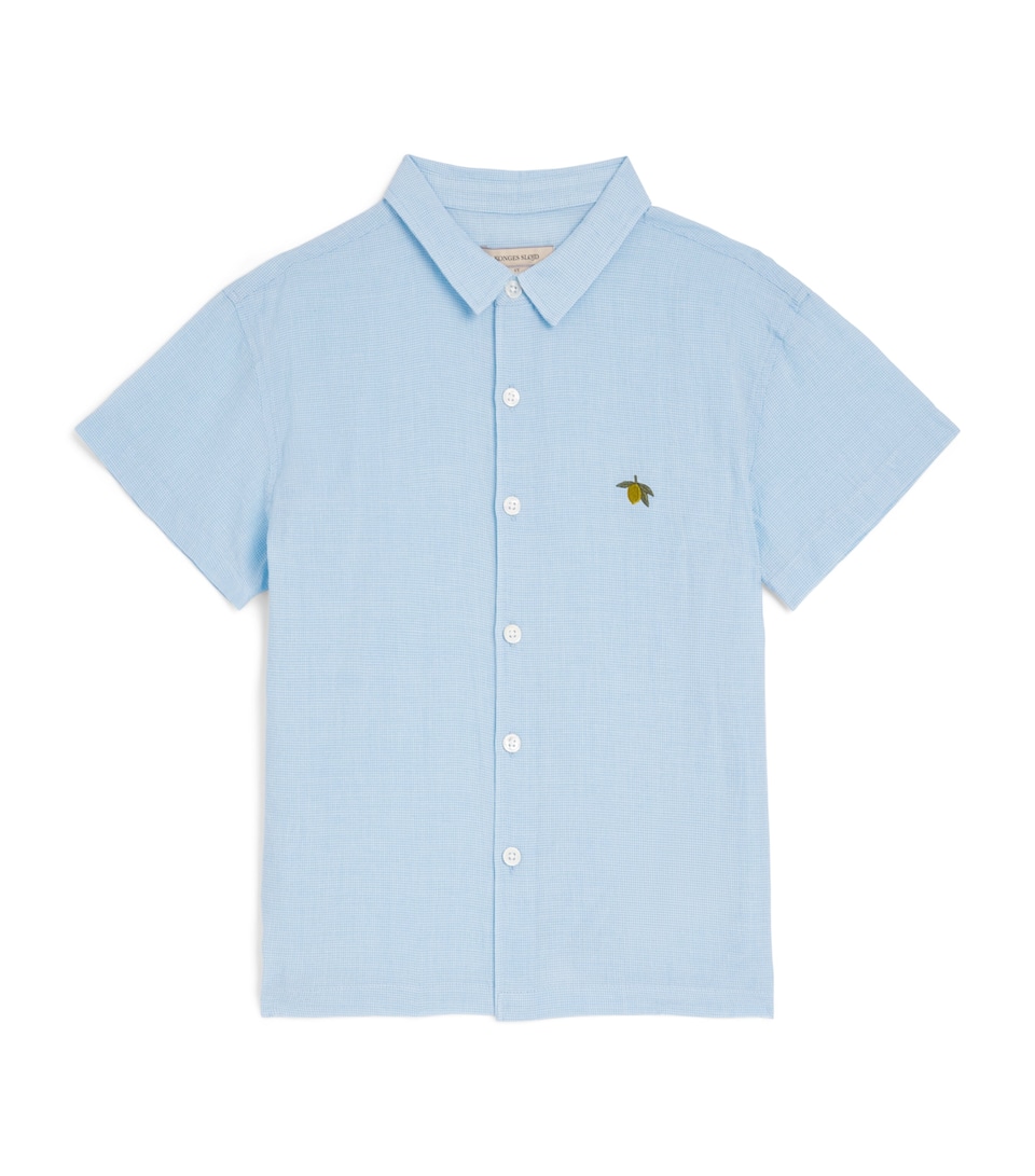 KONGES SLOJD Organic Cotton Fran Shirt (9 Months - 10 Years) Blue