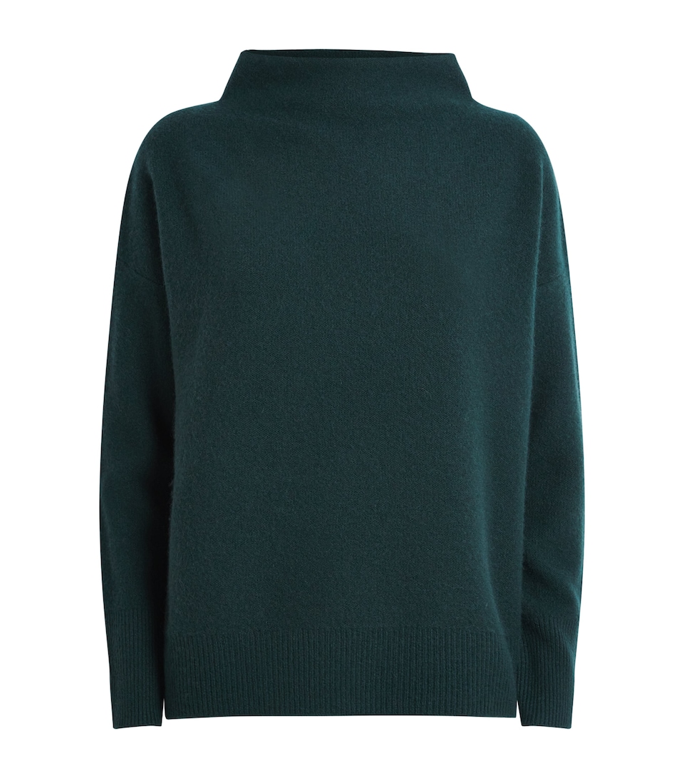 Cashmere Funnel-Neck Sweater