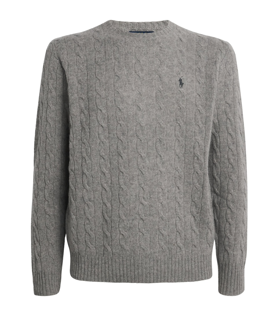 Wool-Cashmere Cable-Knit Sweater