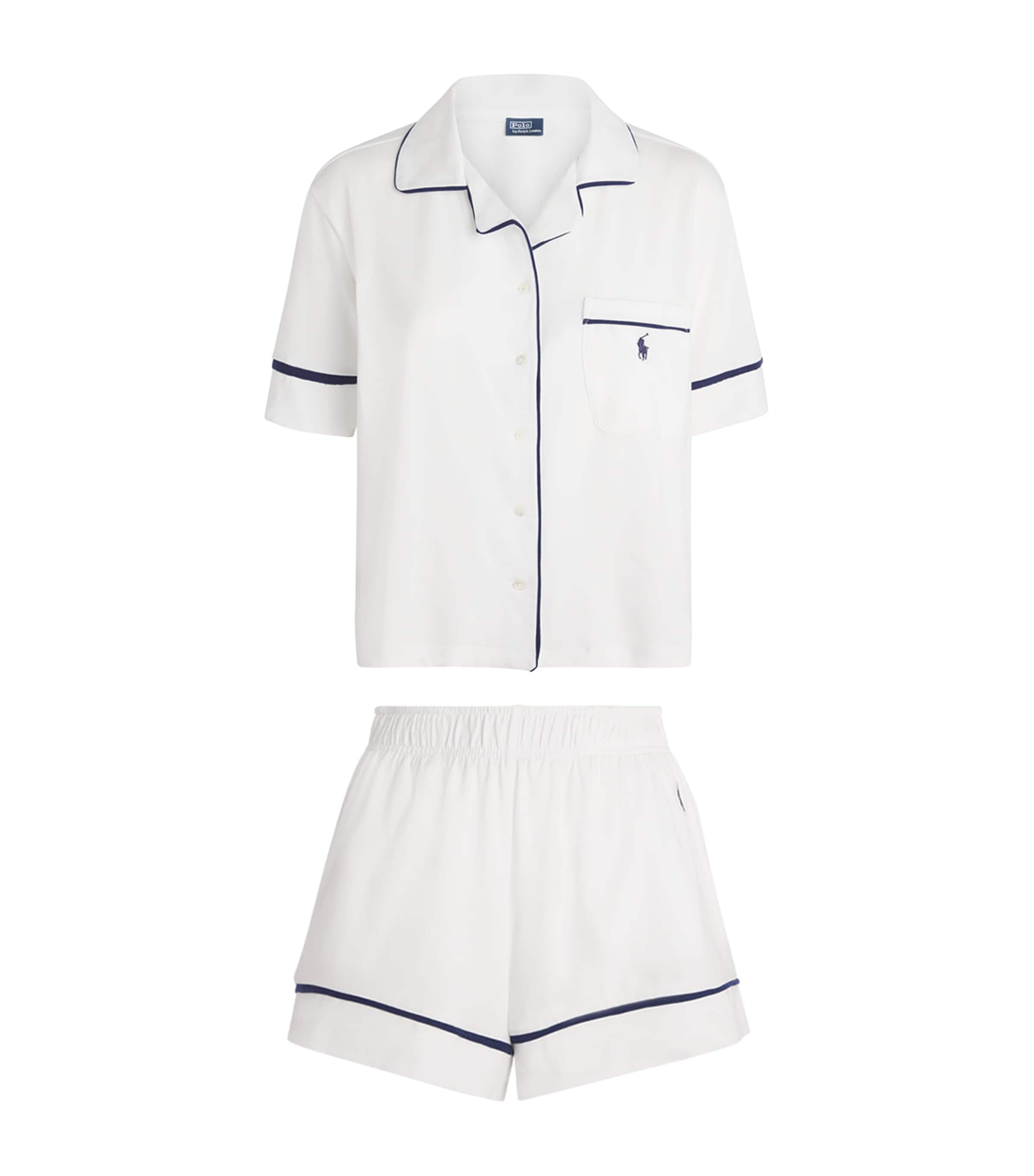 Cotton-Blend Short Pyjama Set