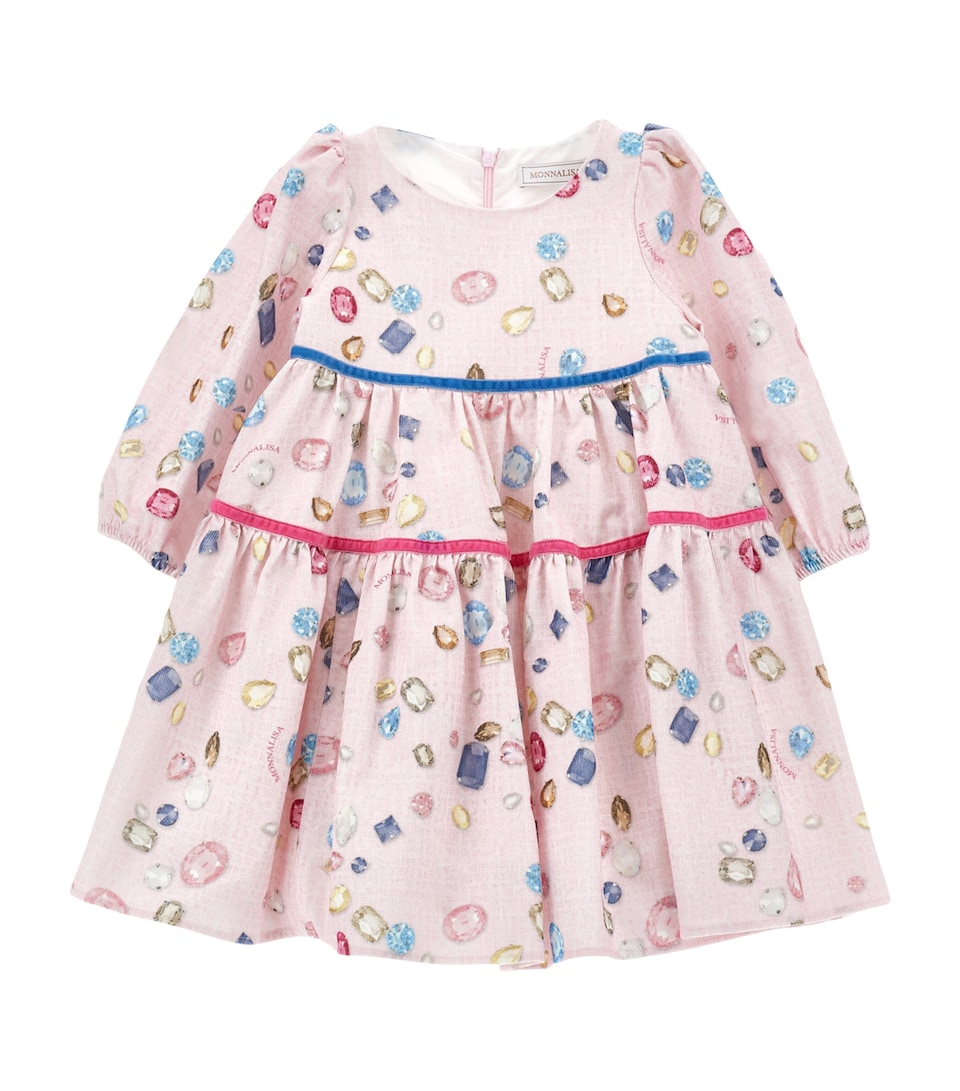 Cotton Gem Print Dress (2-12 Years)