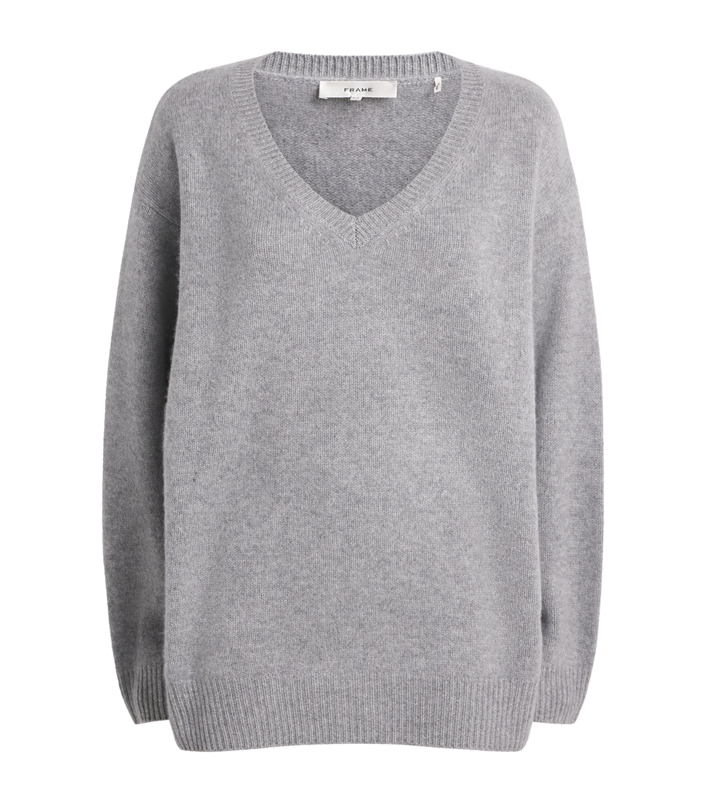 Brushed Cashmere V-Neck Sweater