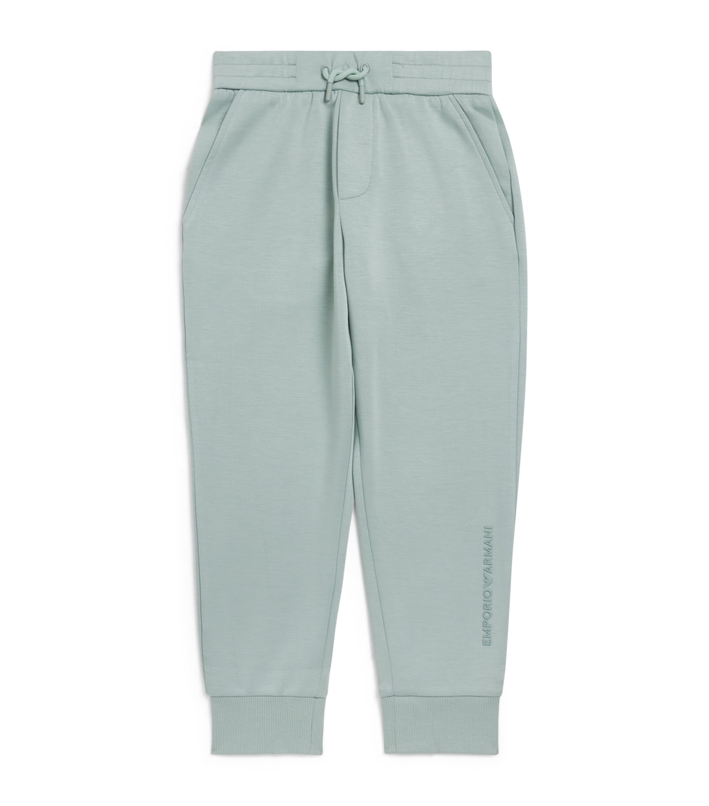 Emporio Armani Kids Double-Knit Sweatpants (4-16 Years) Iceberg Green