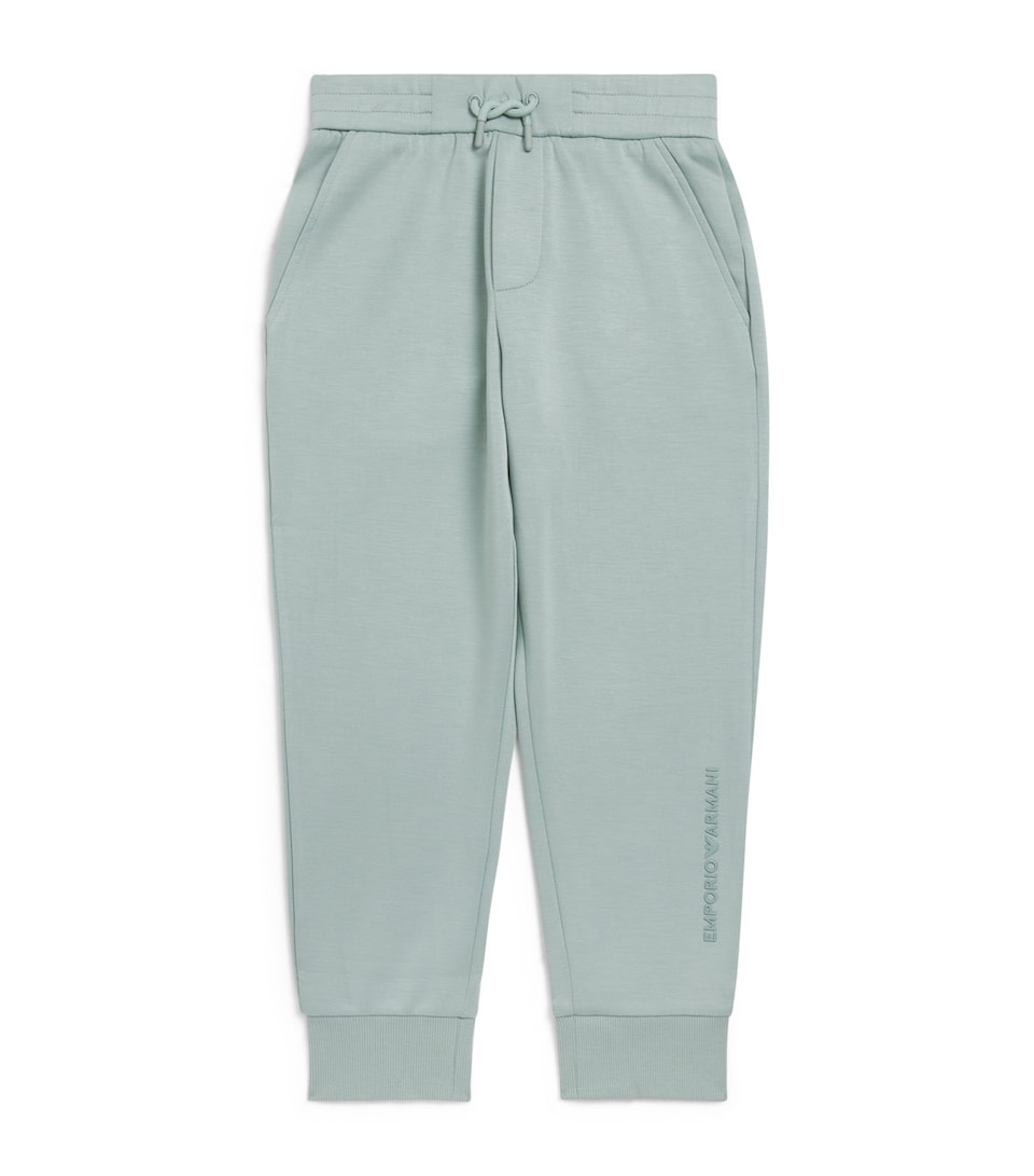 Emporio Armani Kids Double-Knit Sweatpants (4-16 Years) Iceberg Green