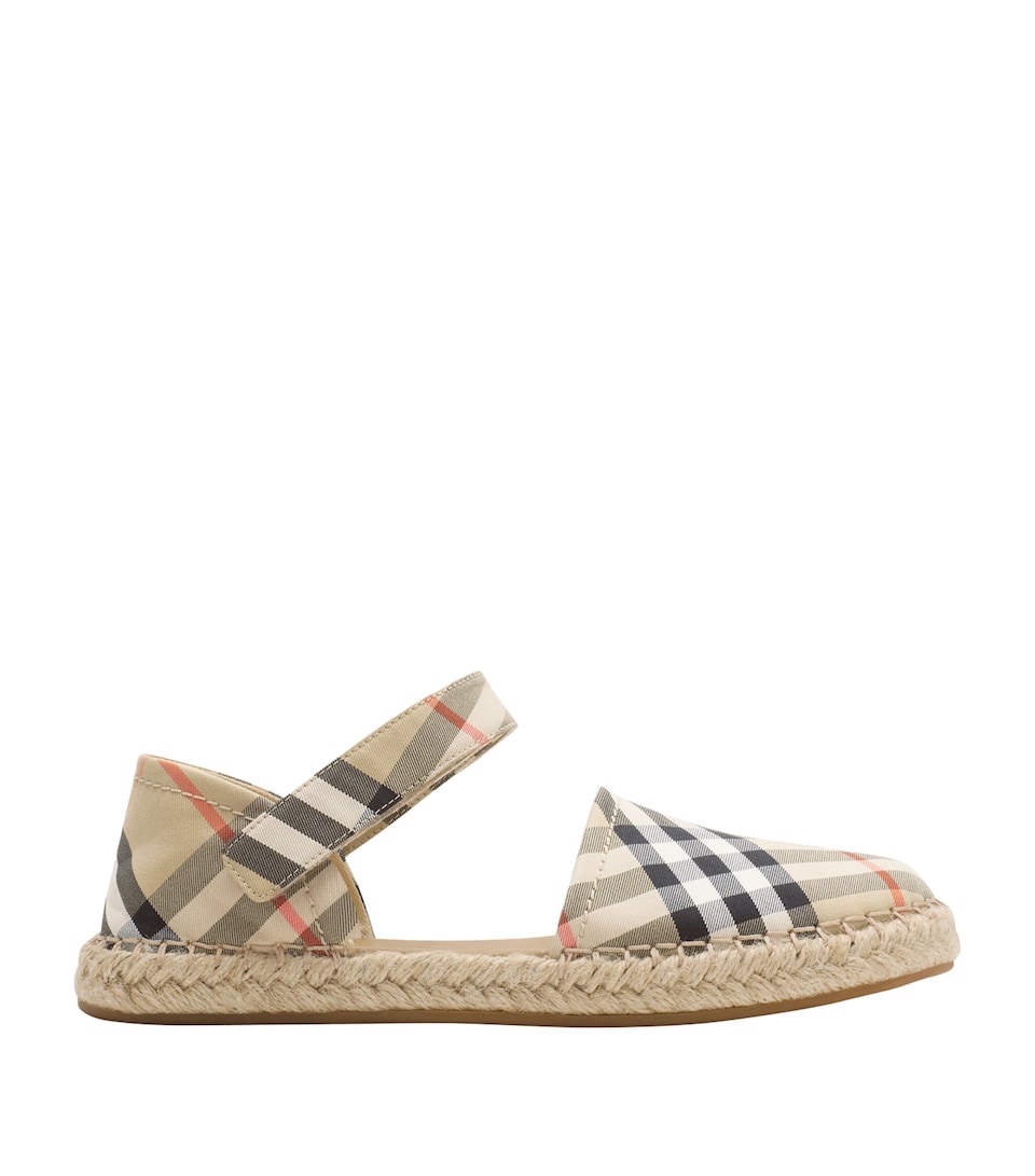 Organic Cotton Check Espadrilles
