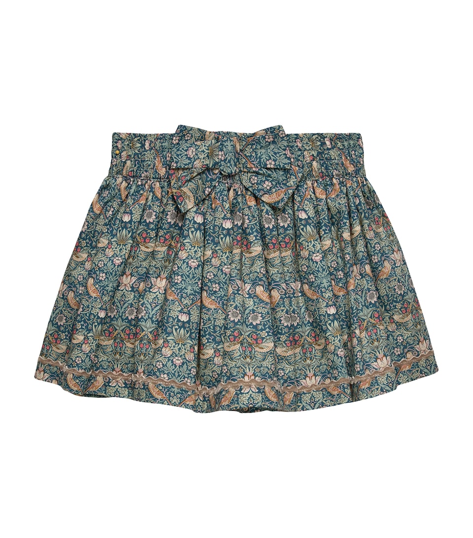 Trotters Strawberry Thief Print Skirt (2-5 Years) Teal