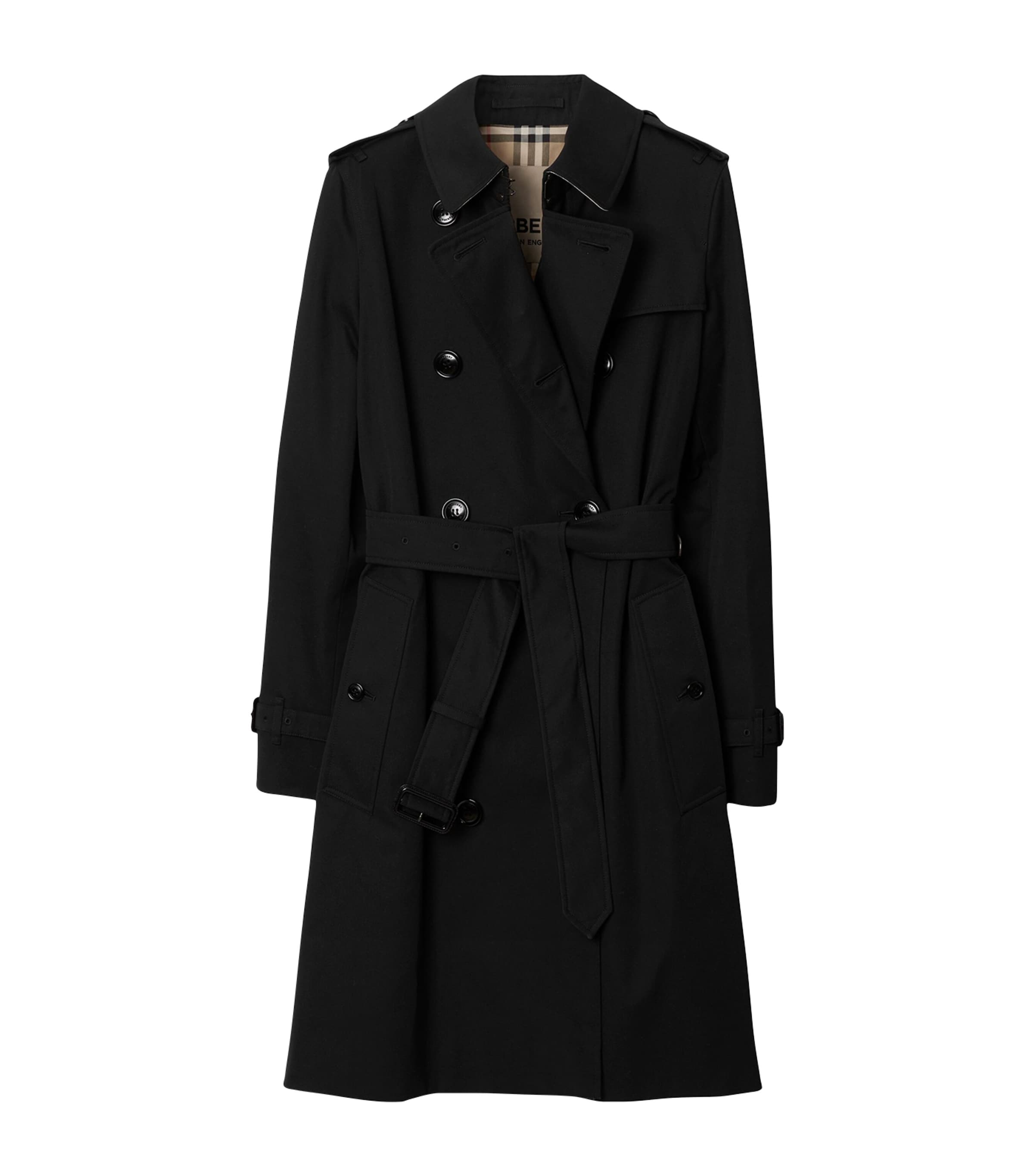 Gabardine Kensington Mid-Length Trench Coat