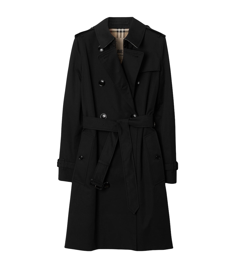 Gabardine Kensington Mid-Length Trench Coat
