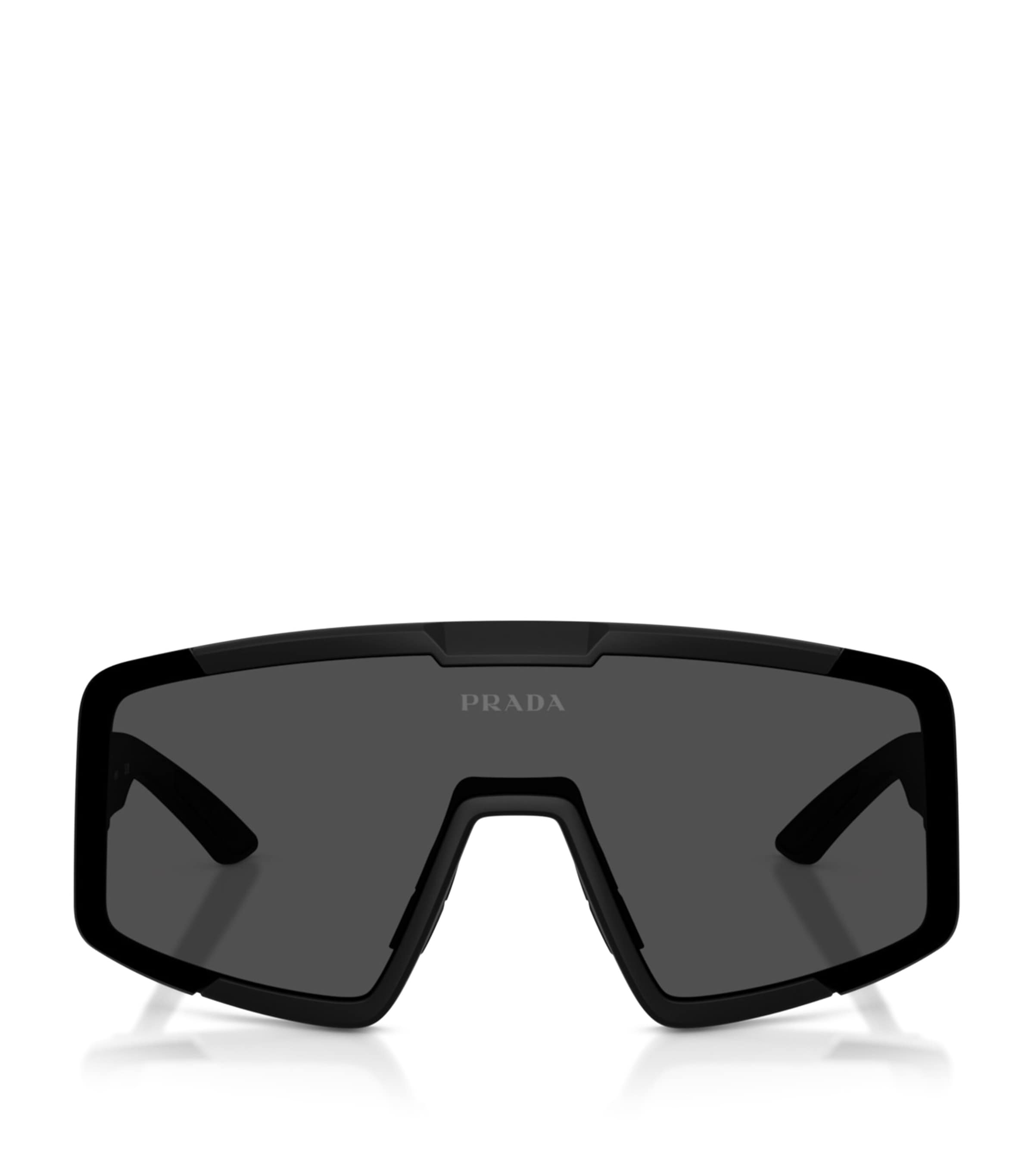 Prada Linea Rossa Irregular Sunglasses Black
