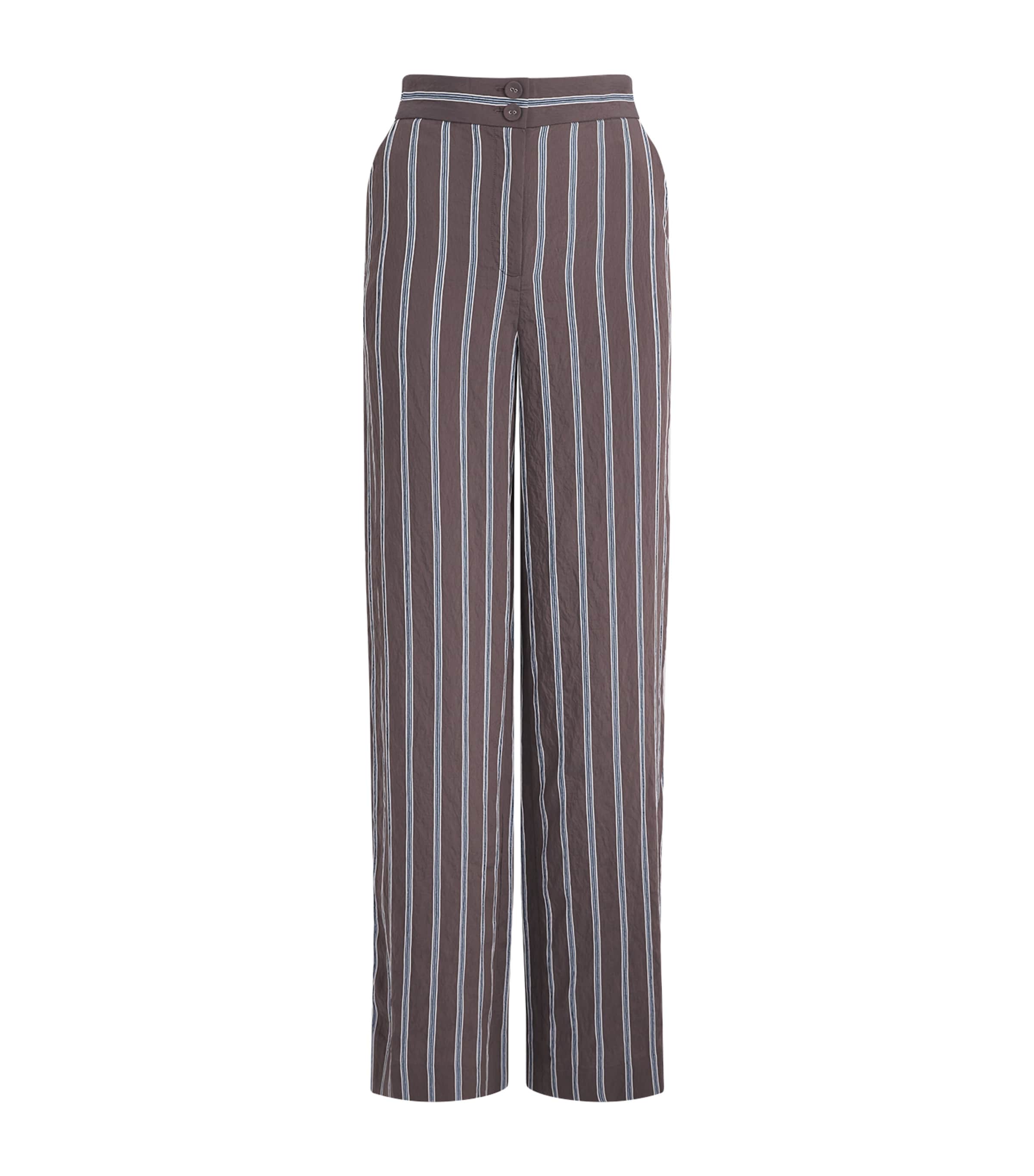 Veronica Beard Womens Carraway Wide-Leg Trousers Dark Mocha