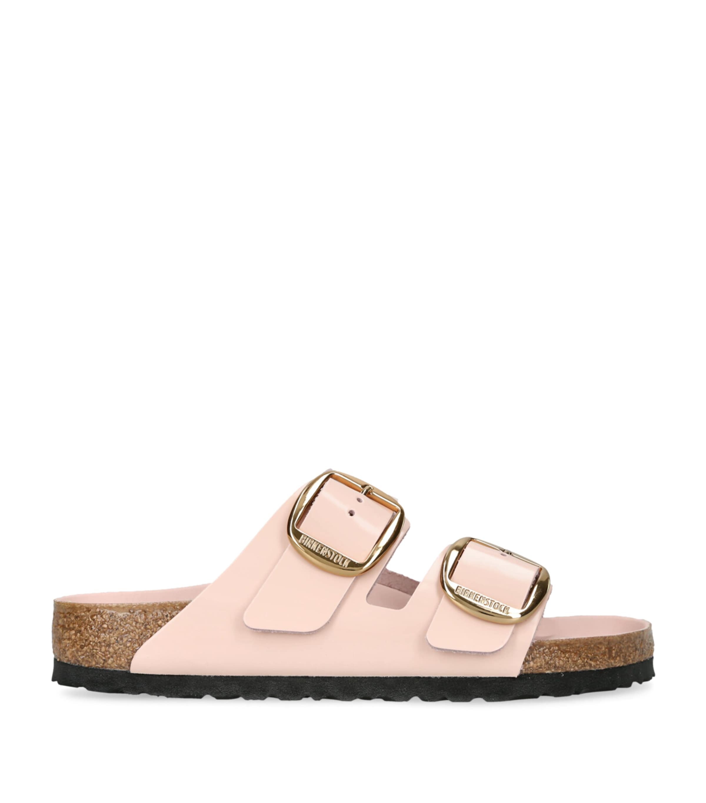Birkenstock Leather Arizona Big Buckle Sandals (Regular Fit) Pink