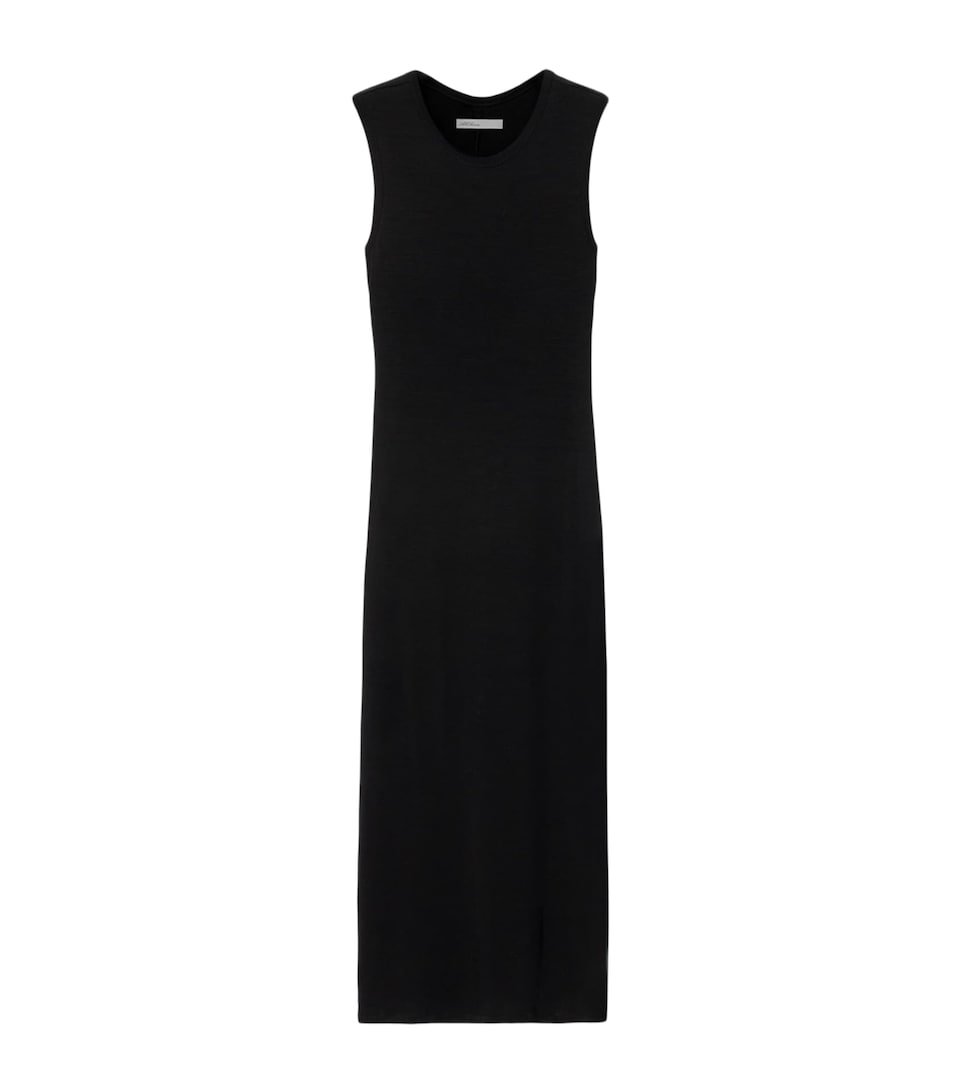 AllSaints Womens Jersey Ilia Midi Dress Black