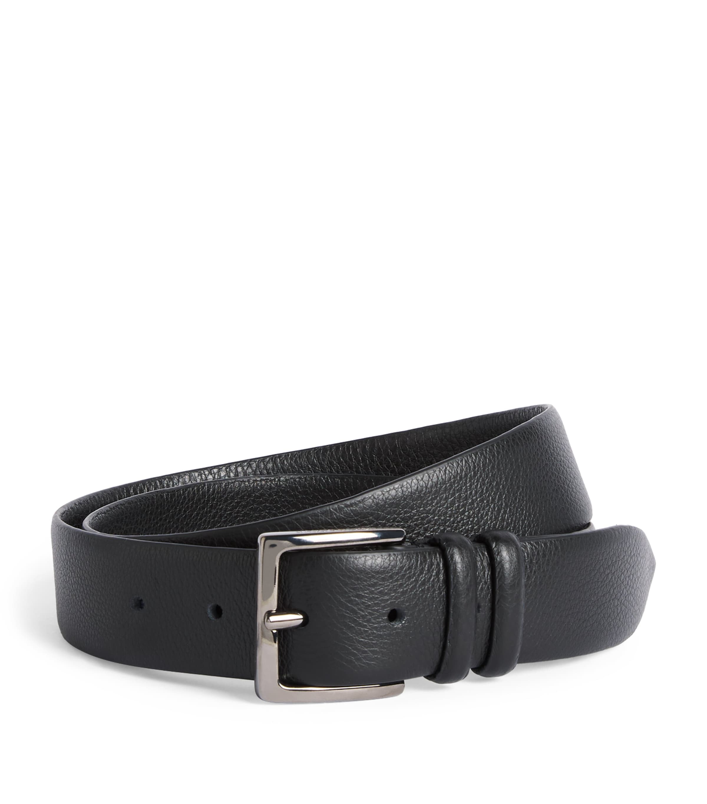 Jacob Cohën Leather Buckle Belt Black