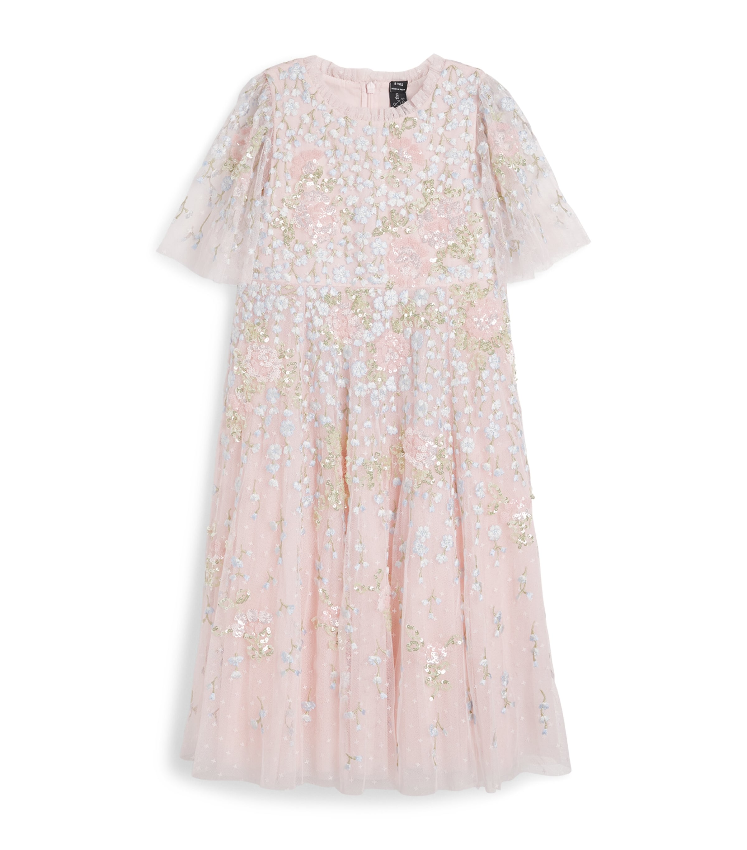 Needle & Thread Tulle Cressida Floral Dress (8-12 Years) Shmseashell/multi
