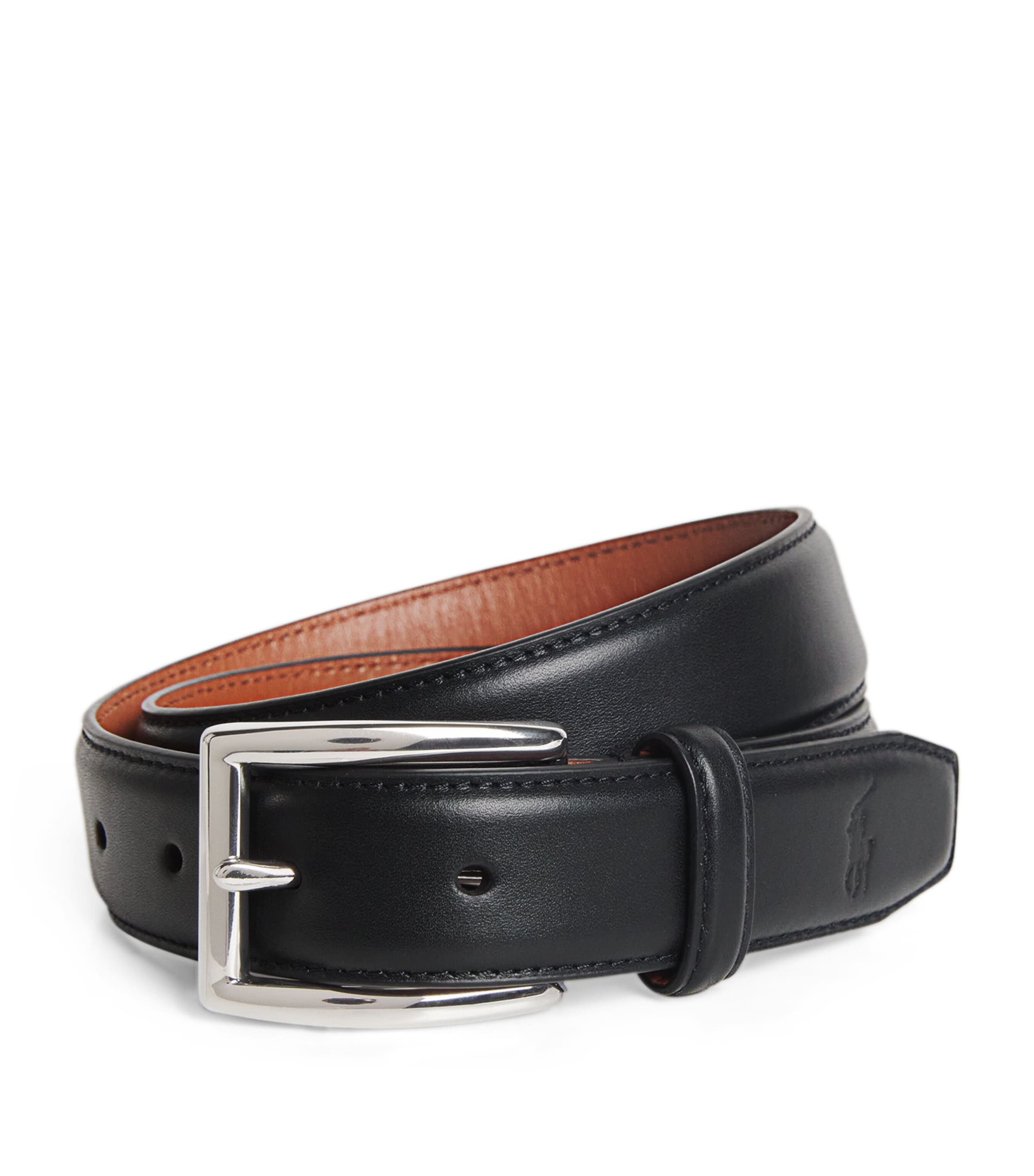Leather Silver Buckle Belt